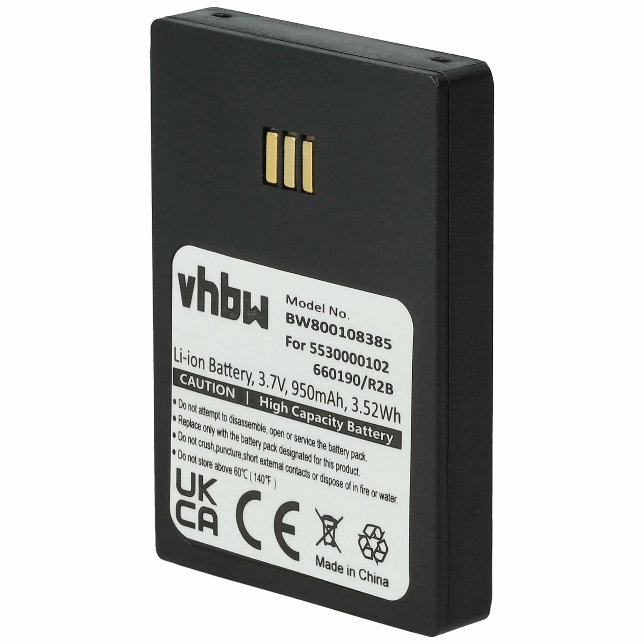 vhbw 10 x akumulator kompatybilny z Aastra DH4-BAAA/2B bezprzewodowy telefon stacjonarny (950 mAh, 3,7 V, Li-Ion), czarny
