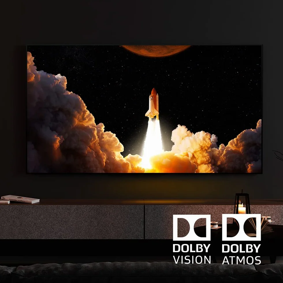 Cecotec Telewizor QLED 55" Smart TV V1+ Series VQU11055+S. 4K UHD, Android 11, Frameless, MEMC, Dolby Vision i Atmos, Subwofer, HDR10, 2023