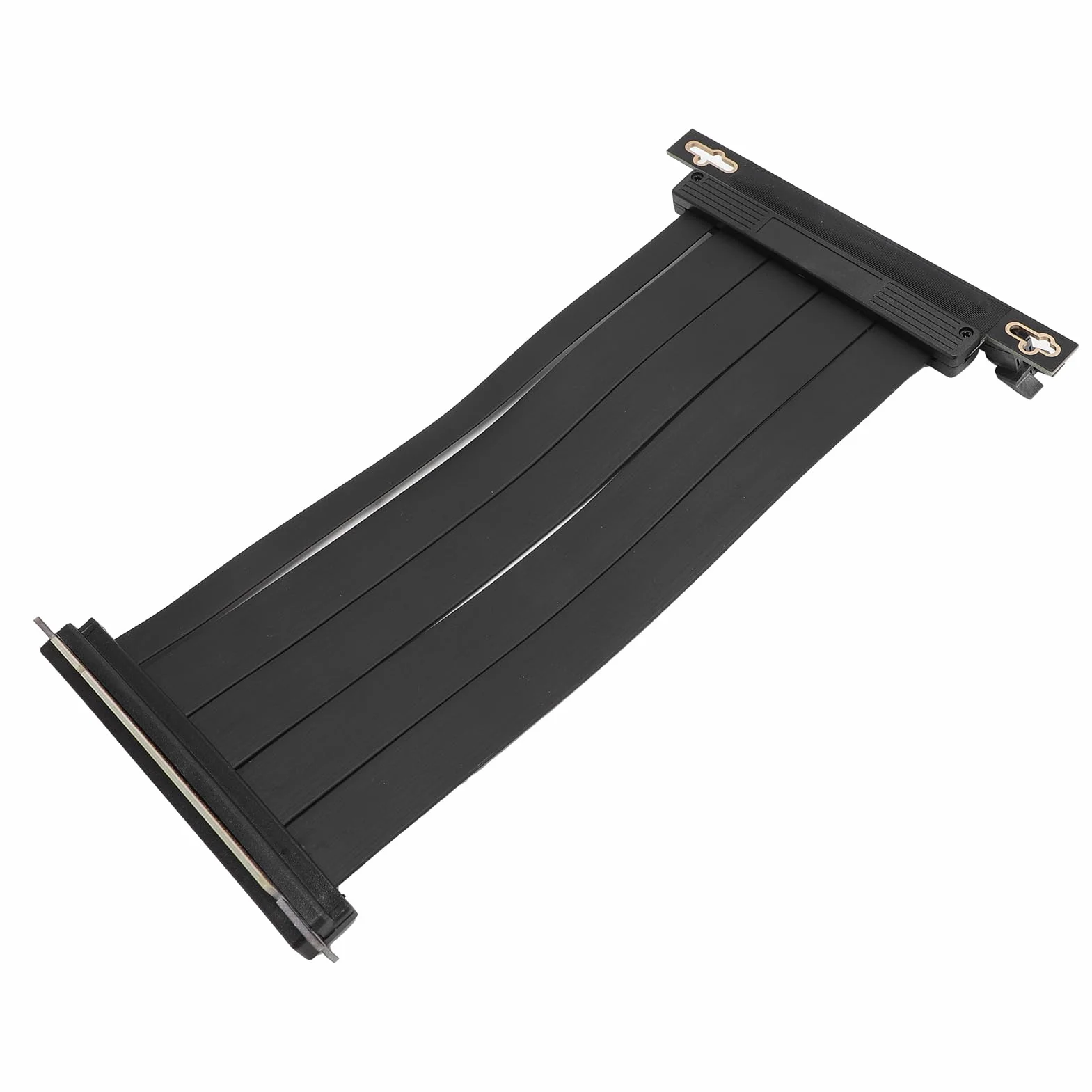 Fockety Kabel Pionowy PCIE 4.0 X16, Elastyczne Przedłużacz o Wysokiej Prędkości z Złączem do Odwrotnego 90 Stopni dla RTX4090 RX8900, Kompatybilny z PCIE 3.0 2.0 1.0, Instalacja GPU Pion (60 cm)