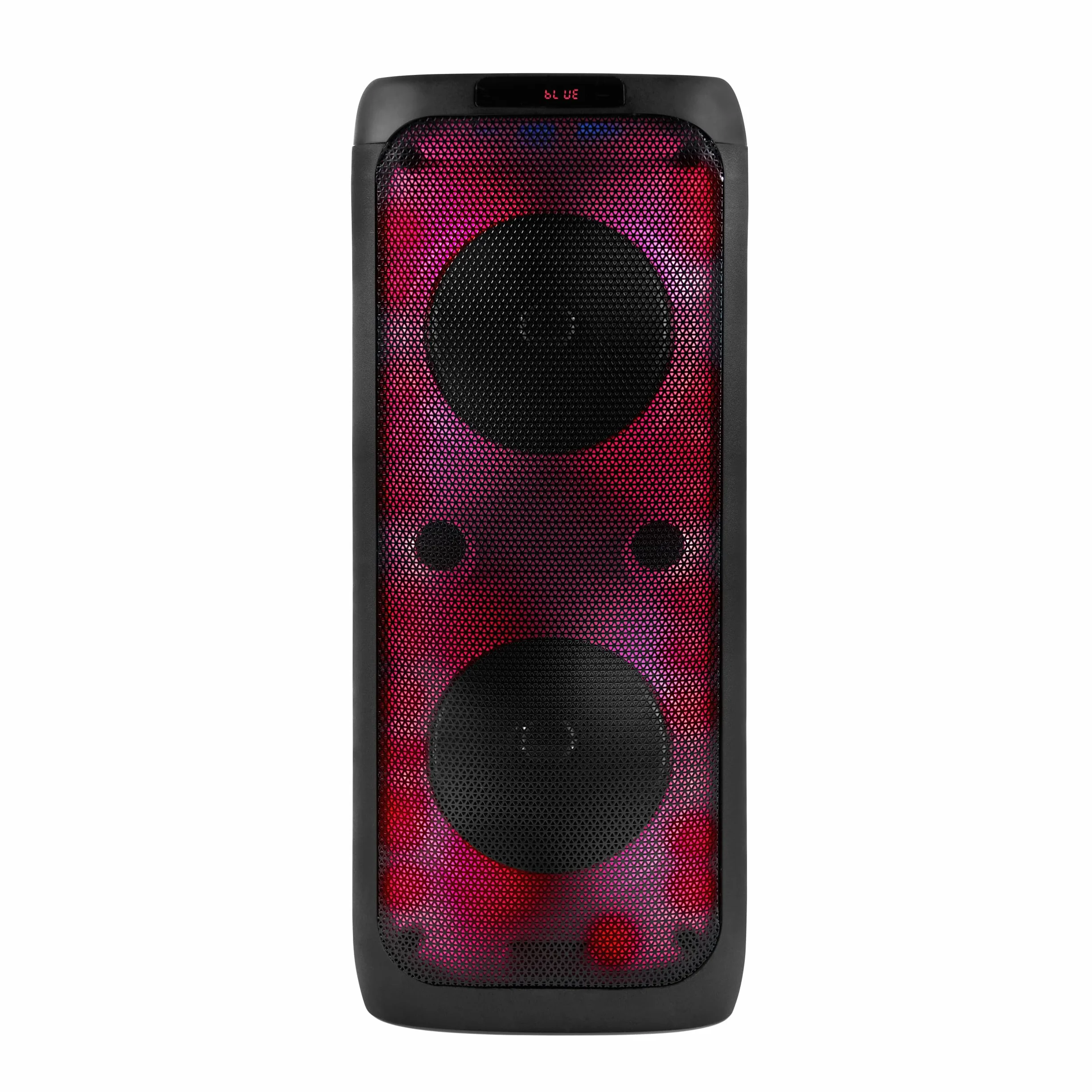 Intempo Blaze głośnik Bluetooth imprezowy 100 W PMPO z mikrofonem karaoke | 5 trybów oświetlenia LED, zasięg bezprzewodowy 25 m, akumulator 3000 mAh, do 10 godz. odtwarzania