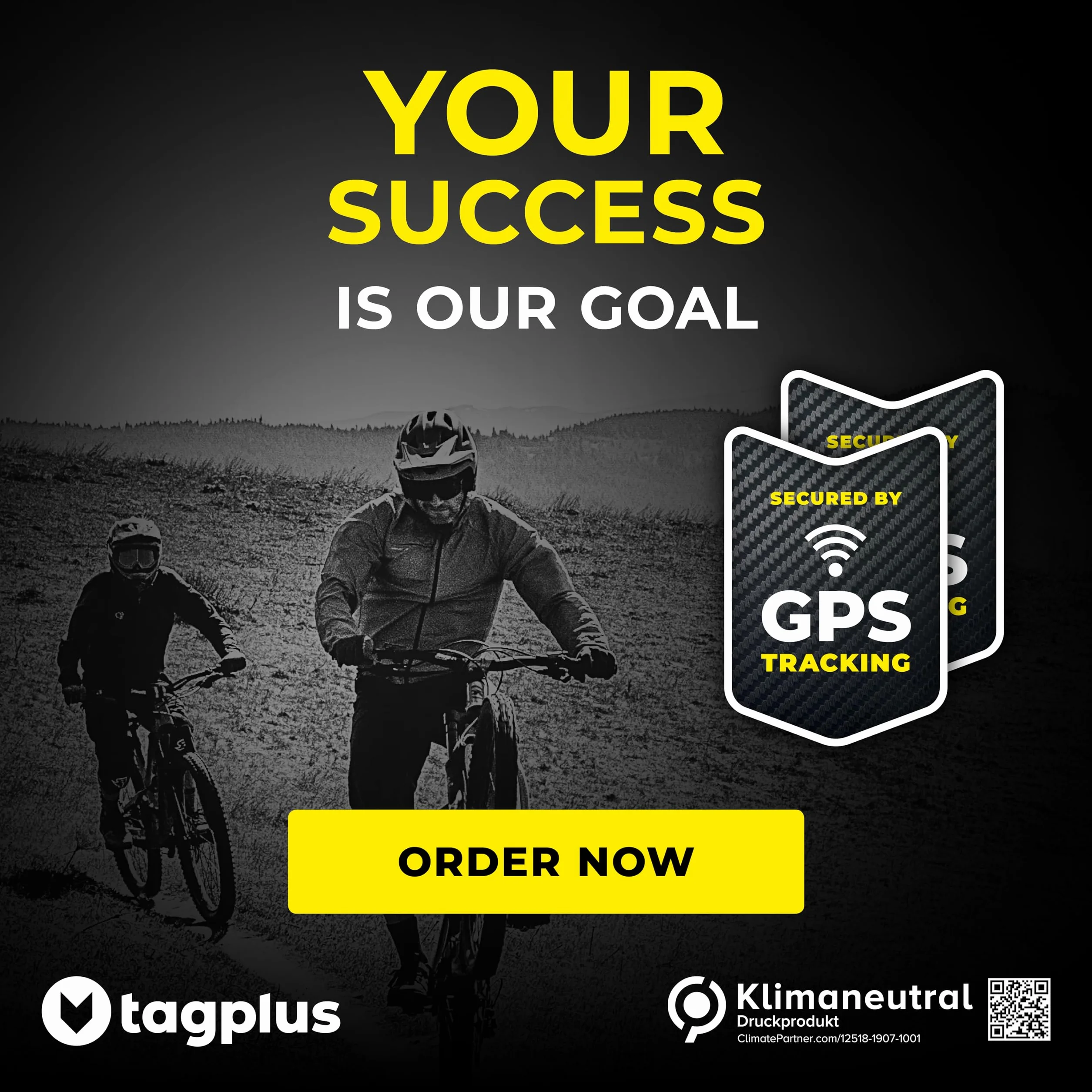 tagplus® Wysokiej jakości naklejka GPS do roweru [2 sztuki] z supermocnym klejem zapewniającym maksymalną ochronę przed kradzieżą wraz z instrukcją I naklejka rowerowa odporna na warunki atmosferyczne