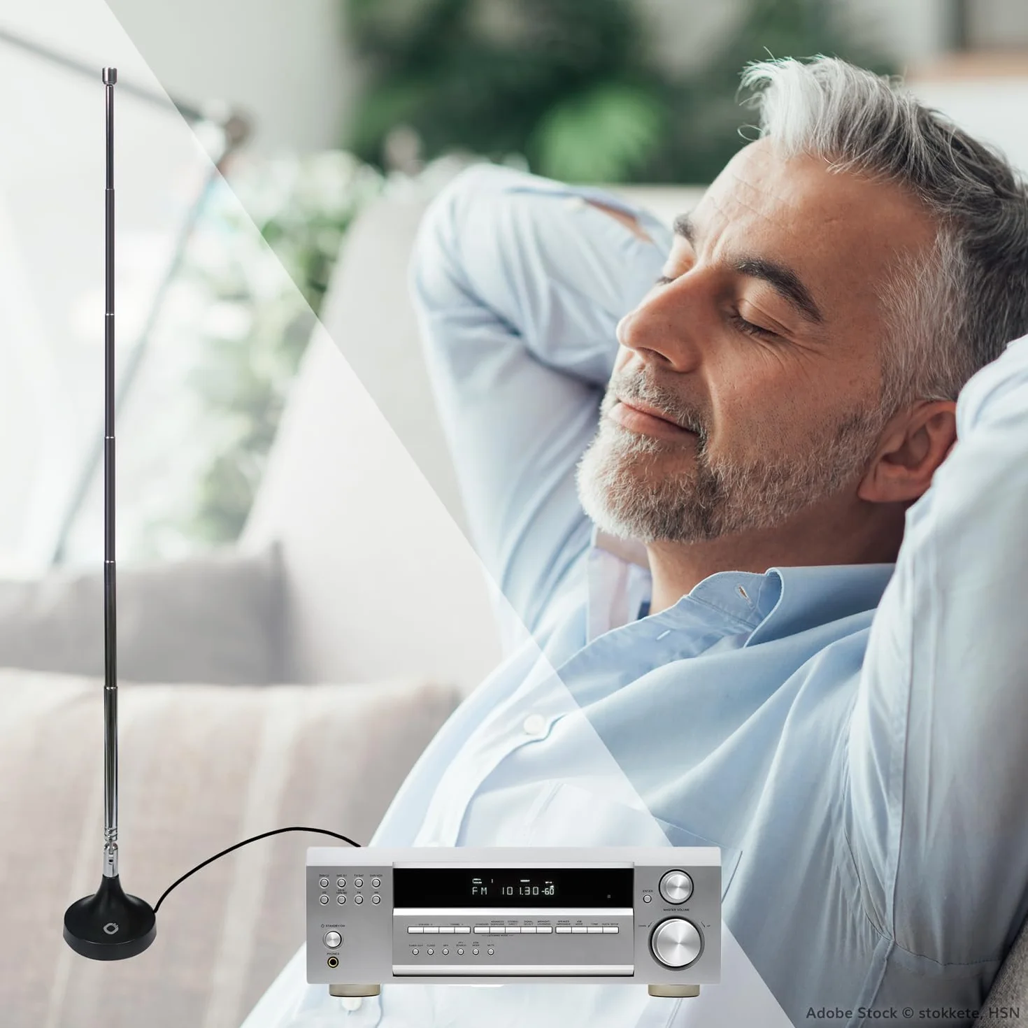 Oehlbach Rod D1C17207 Antena Radiowa Dab+, Czarny, 75 Ohm
