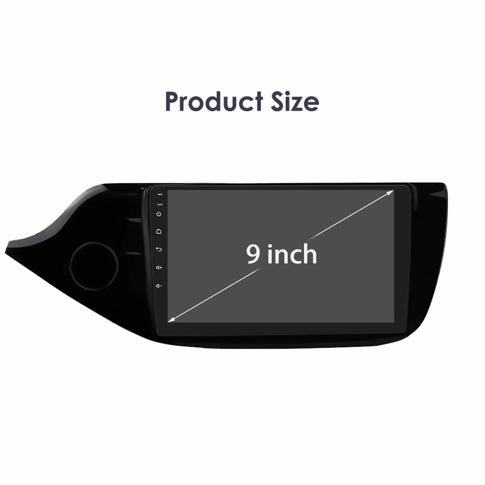 Android 15 Car Stereo Radio dla K-IA CEED 2012-2016, 9-calowy ekran dotykowy jednostka główna z Carplay Android Auto EQ Audio/WiFi GPS Nawigacja Bluetooth FM SWC Kamera cofania(Color:4 CORE 1+32G)