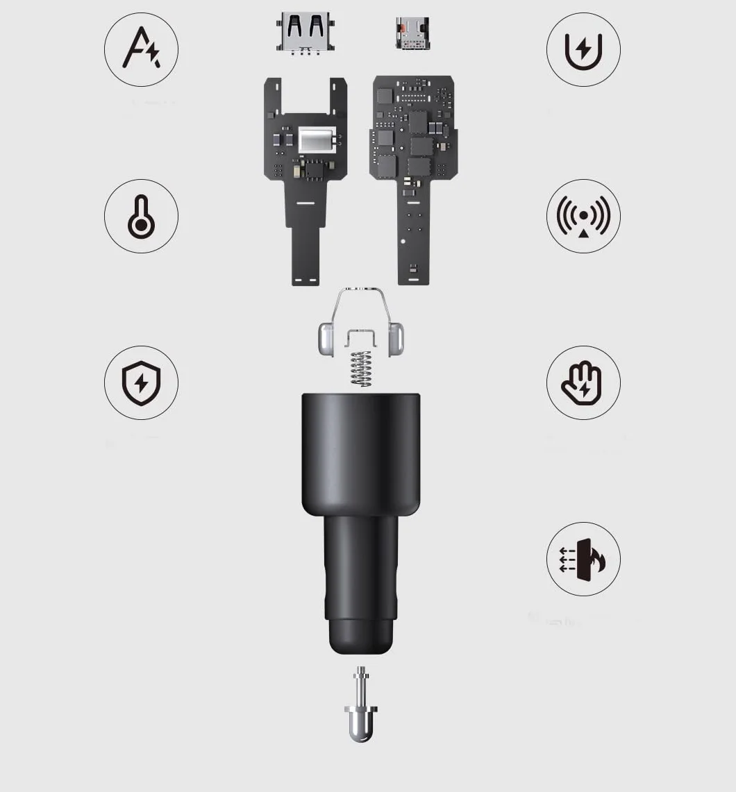 Oficjalna oryginalna ładowarka samochodowa 100 W do xiaomi super szybka ładowarka samochodowa PPS/PD i QC3.0