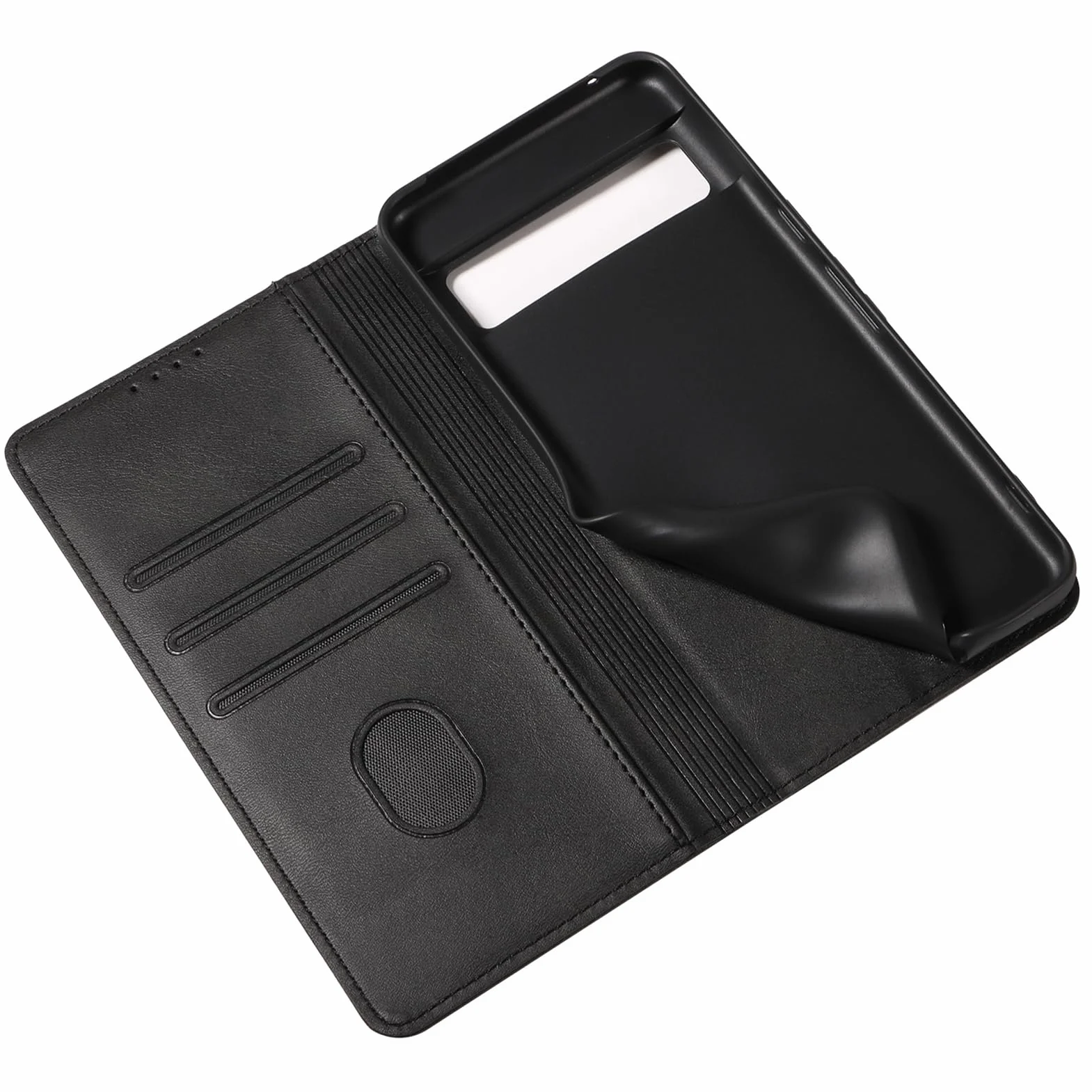 Etui z klapką do Google Pixel 11ProXL/11 Pro/11, etui na karty magnetyczne zamknięcie pełna ochrona skóra odporna na wstrząsy, niebieska, 11
