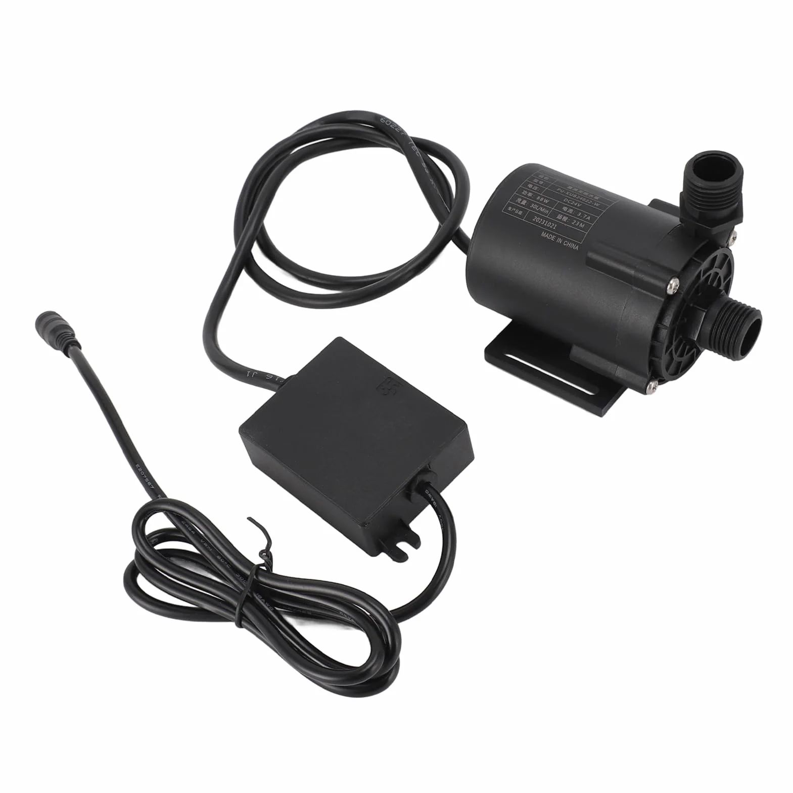 Domary Pompa do Chłodzenia wodą PC CPU Pompa do Chłodzenia wodą Komputer CPU Wodna DC 24 V 88 W 75,5 Ft Podnoszenie 30 L Min. 0-100°C Zewnętrzna Płyta