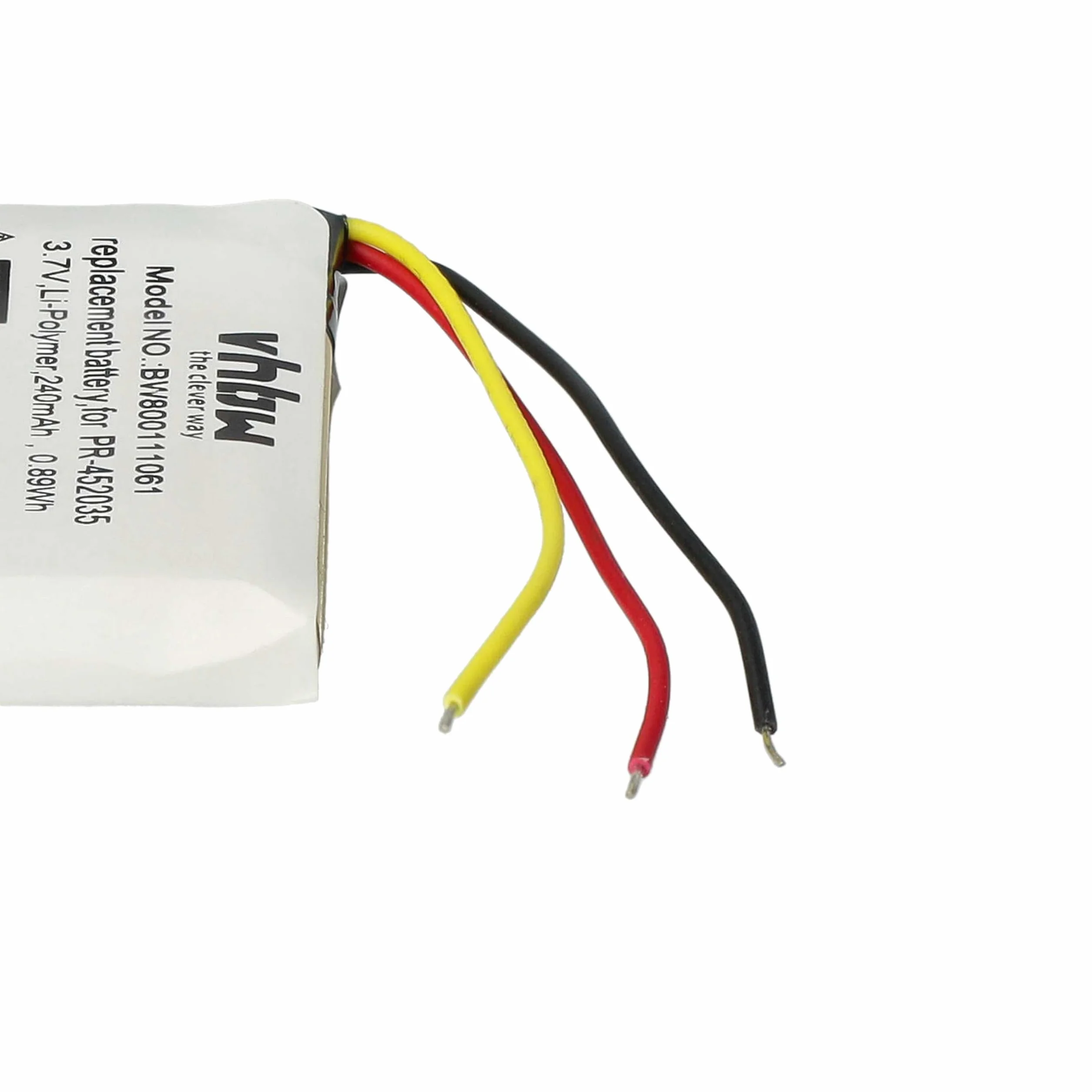 vhbw Bateria zamienna do Mio 338040000101, 402035 (1ICP5/21/36) do bezprzewodowych słuchawek (240 mAh, 3,7 V, litowo-polimerowy)