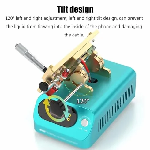 Separator ekranu telefonu komórkowego, usuwanie ekranu dotykowego obracającego się o 360°, regulacja temperatury 40℃~200℃, obszar roboczy 8 * 17 cm, idealny do naprawy telefonu