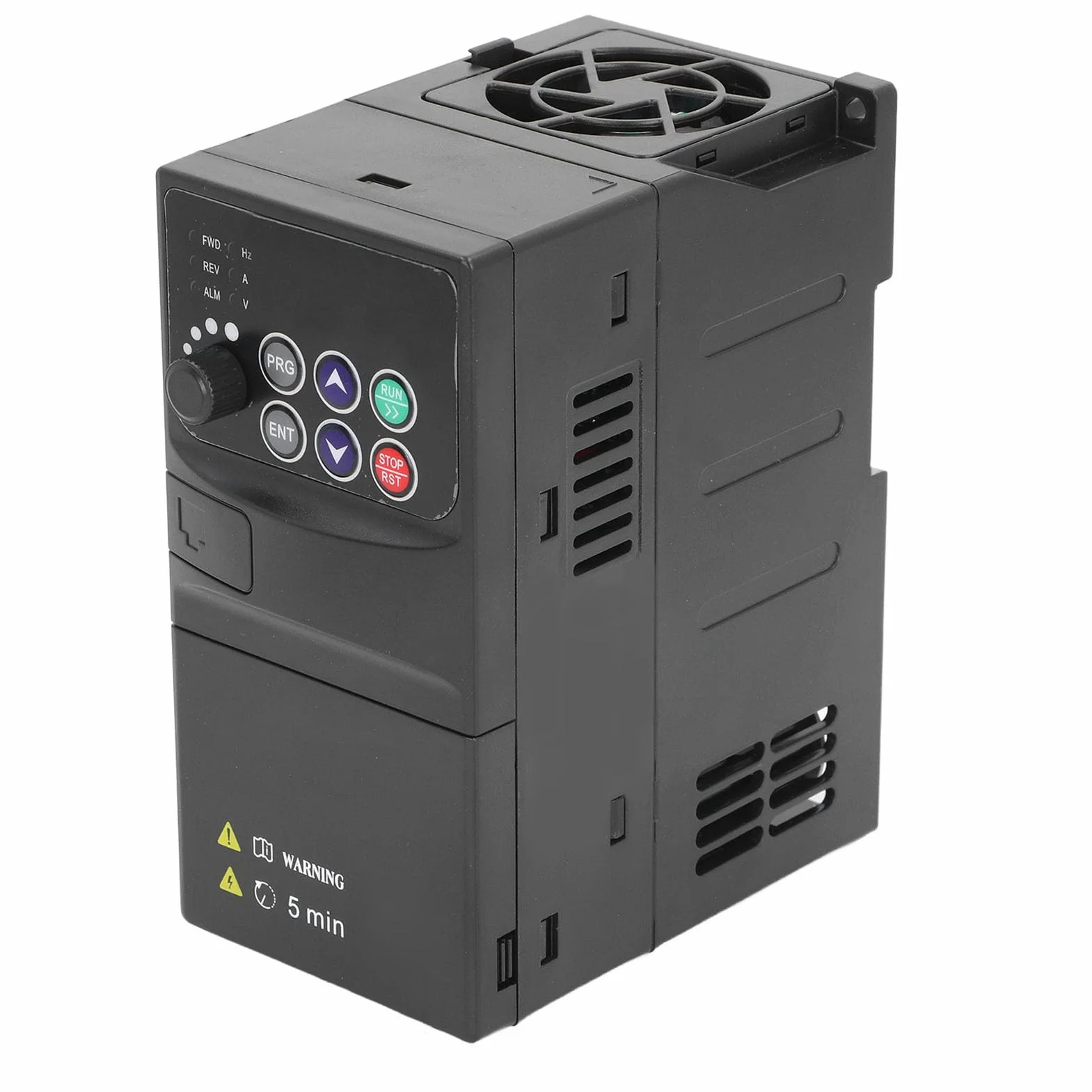 Fafeicy Sterownik Napędu o Zmiennej Częstotliwości, Obudowa Komputera PC Przetwornica Częstotliwości Wektorowa 1,5 KW 3-fazowe Wejście 320–460 V, Wyjście 0–380 V do Sterowania prędkością Silnika w