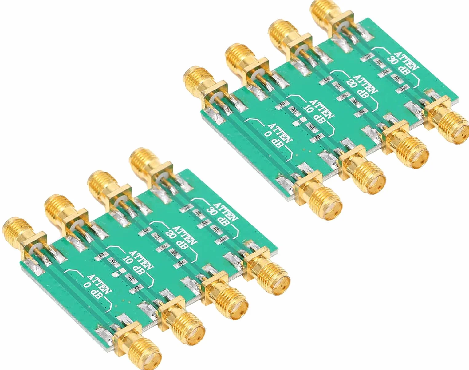2 szt. DC 4.0ghz 200mw 23dbm RF stały tłumik SMA żeński 0db 10db 20db 30db