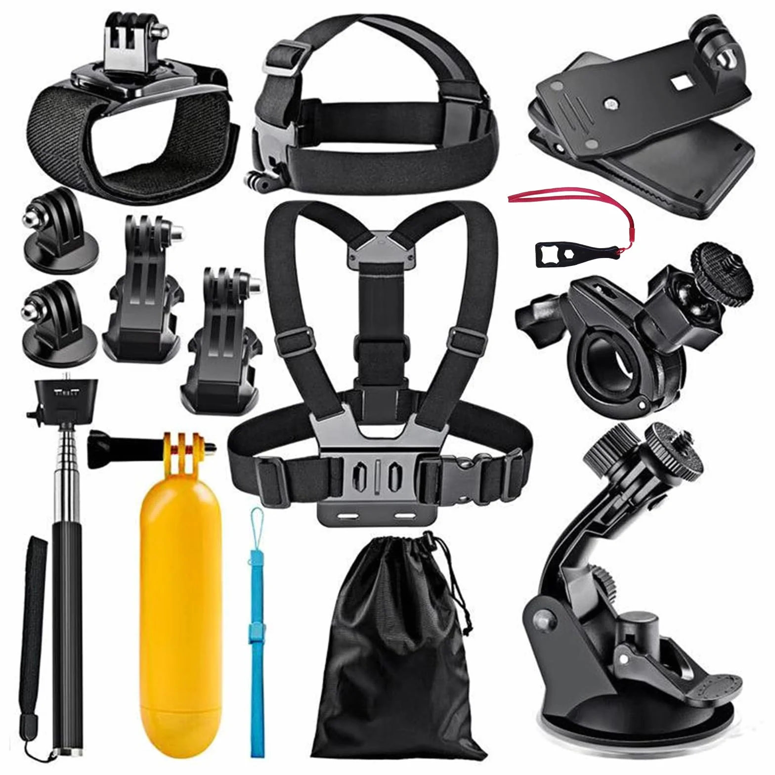 Akcesoria Do Kamer Sportowych, Zestaw Akcesoriów Do Kamer Sportowych, Zestaw Akcesoriów Action Cam,Kompatybilny Z Hero,Zkcesoria Do Kamer Do Kamery Akcji Dla Hero 10 9 8 7 6 5 4 3