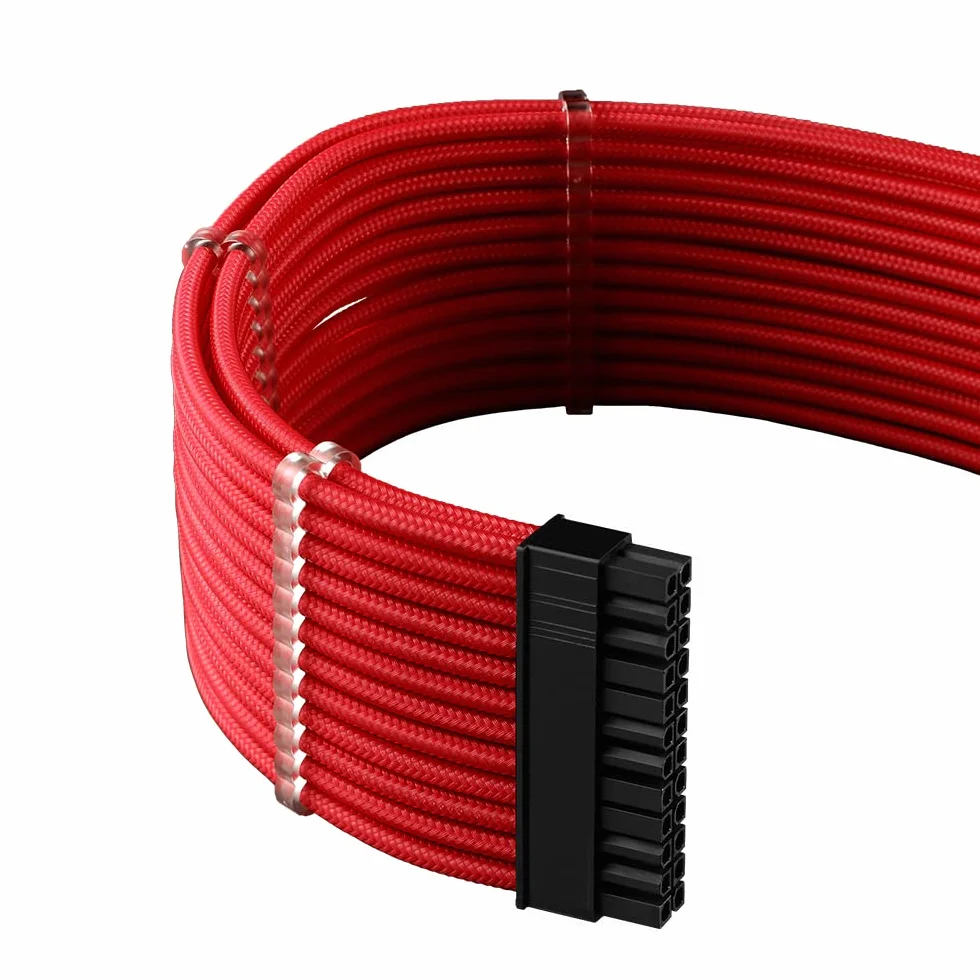 CableMod C-Series PRO ModMesh 12VHPWR zestaw kabli do Corsair RM, RMi, RMx (czarna etykieta) - rot