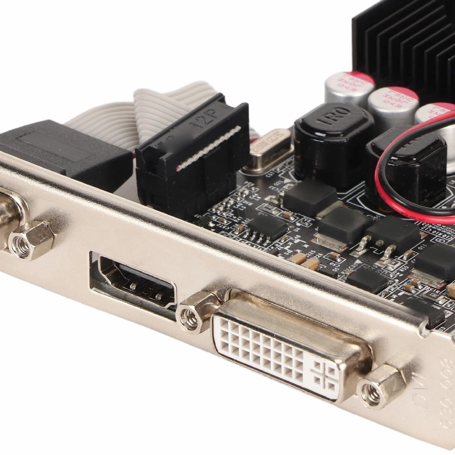 Karta Graficzna GT730 2 GB GDDR3 64-bitowa z Wentylatorem Chłodzącym, Obsługa Interfejsu Multimedialnego DVI I VGA HD, Karta Graficzna do Gier dla DirectX 11,10, Vista, 7, 8