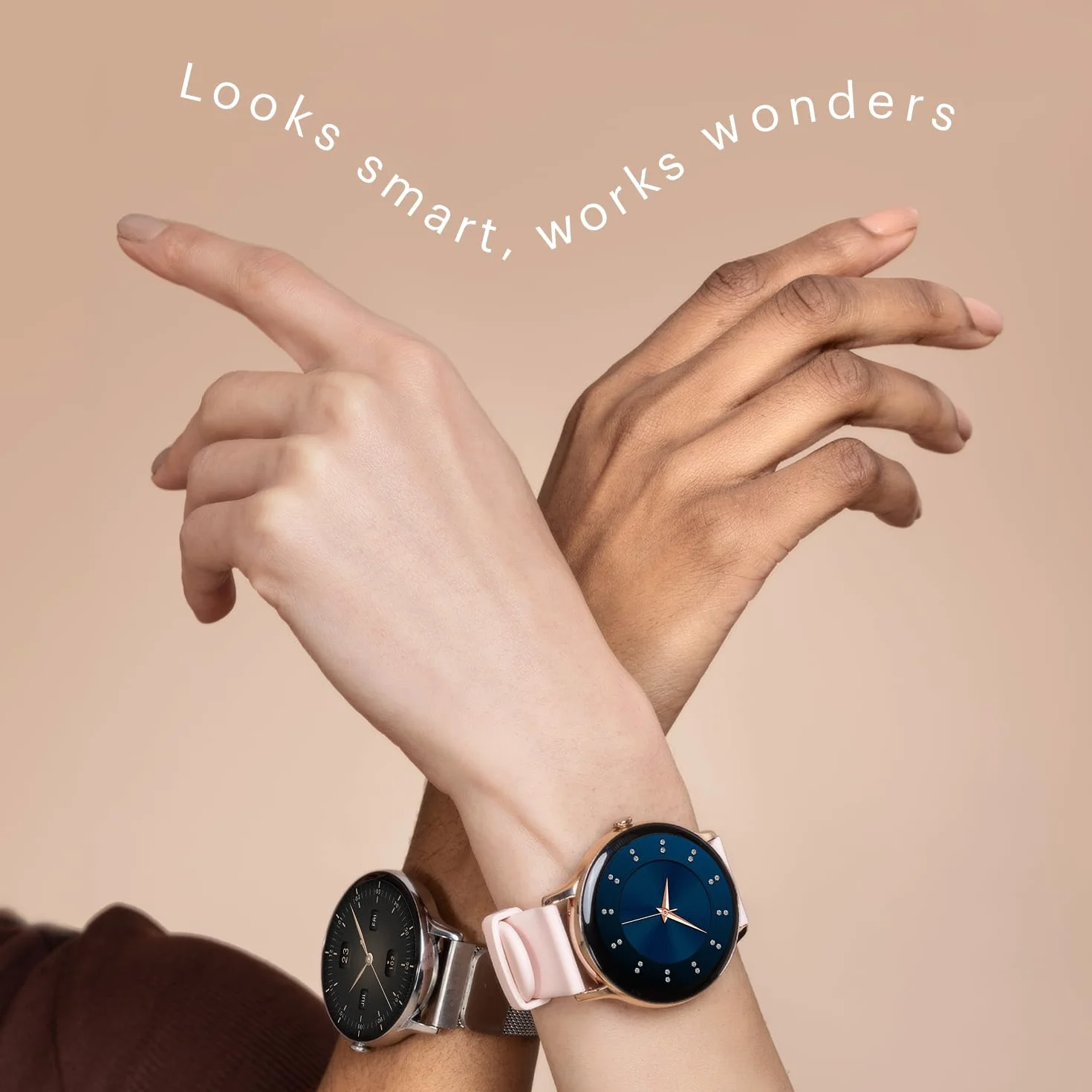 Noise Twist Go Smartwatch z okrągłą tarczą z połączeniami BT, wyświetlacz 3.5 cm, metalowa konstrukcja, 100+ tarcz zegarka, IP68, monitor aktywności, oksymetr (SpO2), śledzenie snu, 100+ trybów