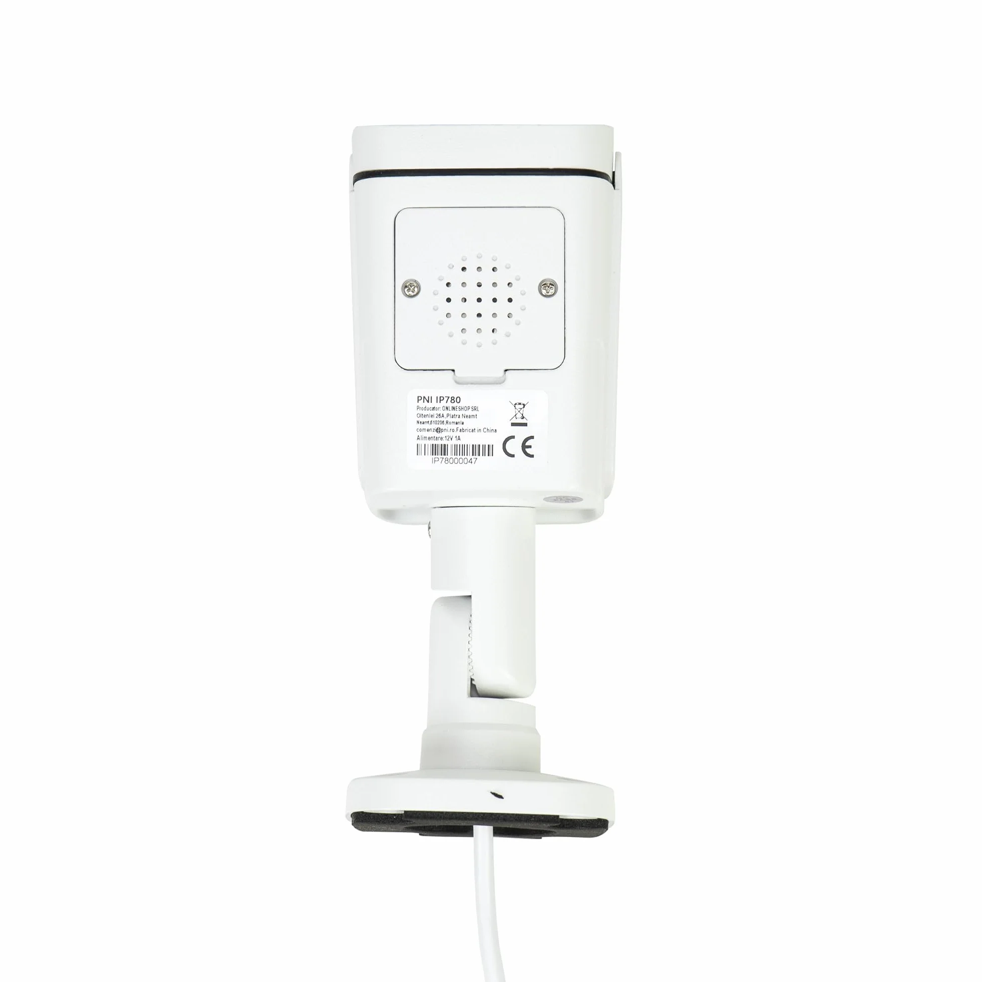 Kamera do monitoringu wideo PNI IP780, 8 MP, 4K, IP, 6 diod IR, IP66, biała