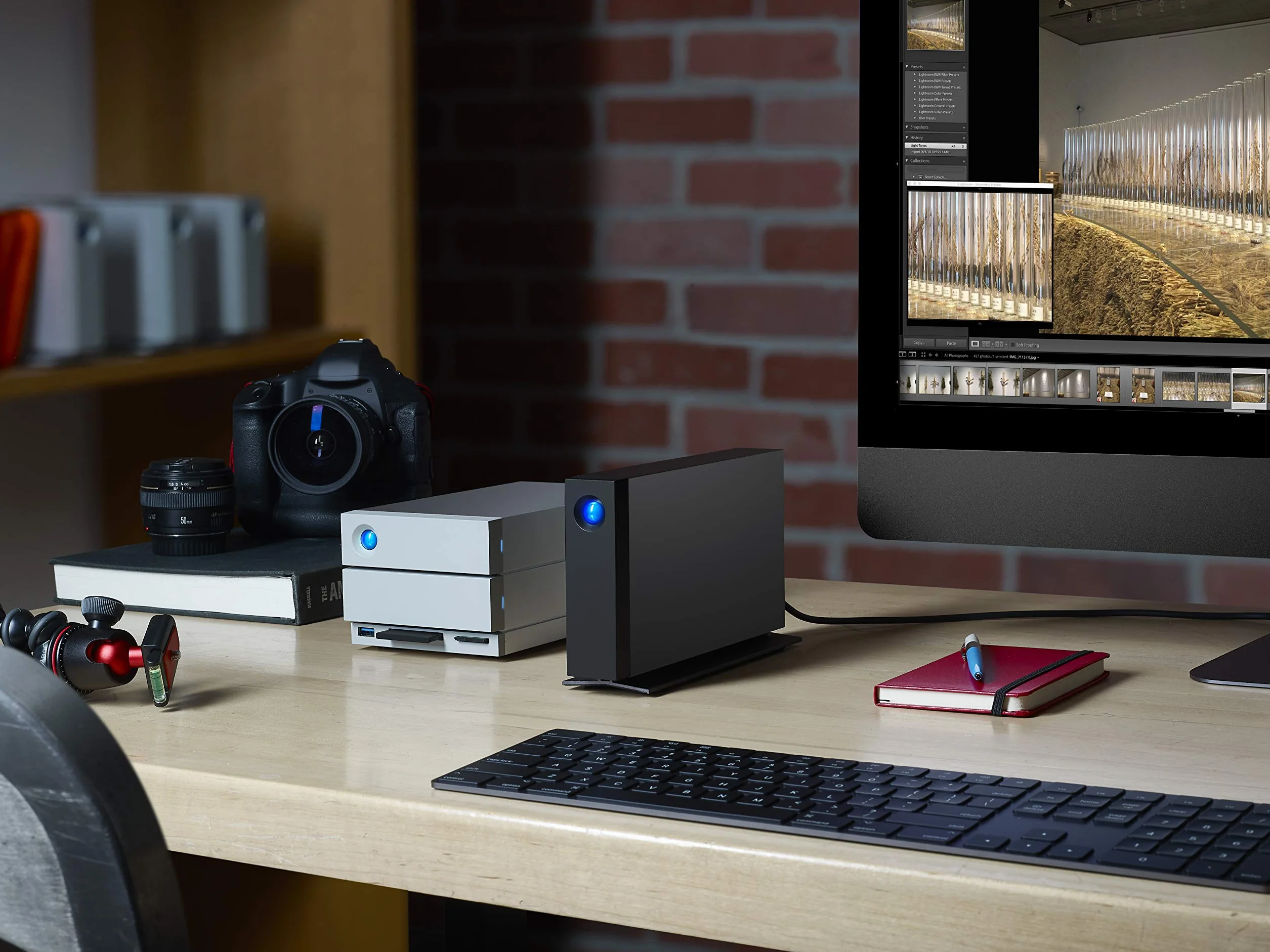 LaCie d2 Professional 10TB, Zewnętrzny dysk twardy, PC Mac & iPad, 1 miesiąc Adobe CC, Data Rescue Service (STHA10000800)