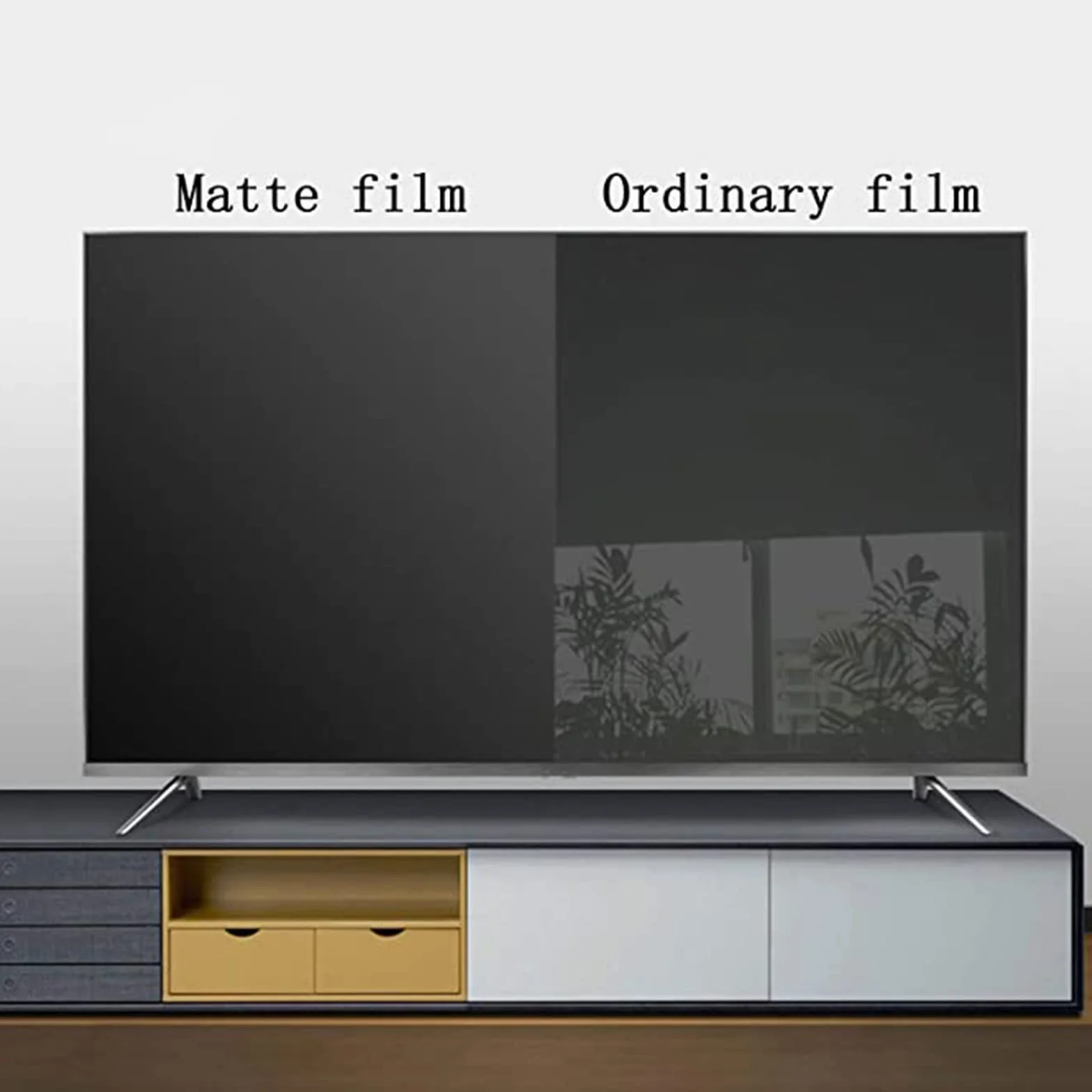 Ochraniacz ekranu telewizora, matowy antyodblaskowy/anty-niebieskie światło/pyłoszczelna folia filtracyjna sprawia, że światło miękkie łagodzi zmęczenie oczu dla Smart TV 4K LED Samsung, LG,42" (917 * 516)