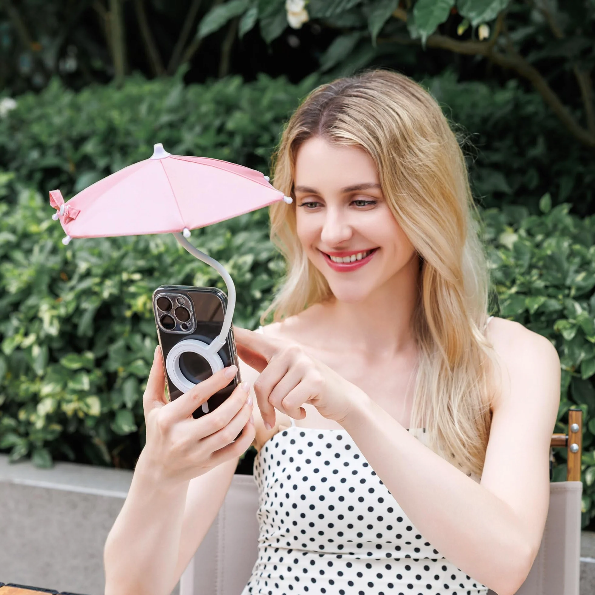 Magnetyczny parasol na telefon UPF45+ osłona przeciwsłoneczna 360° Magsafe