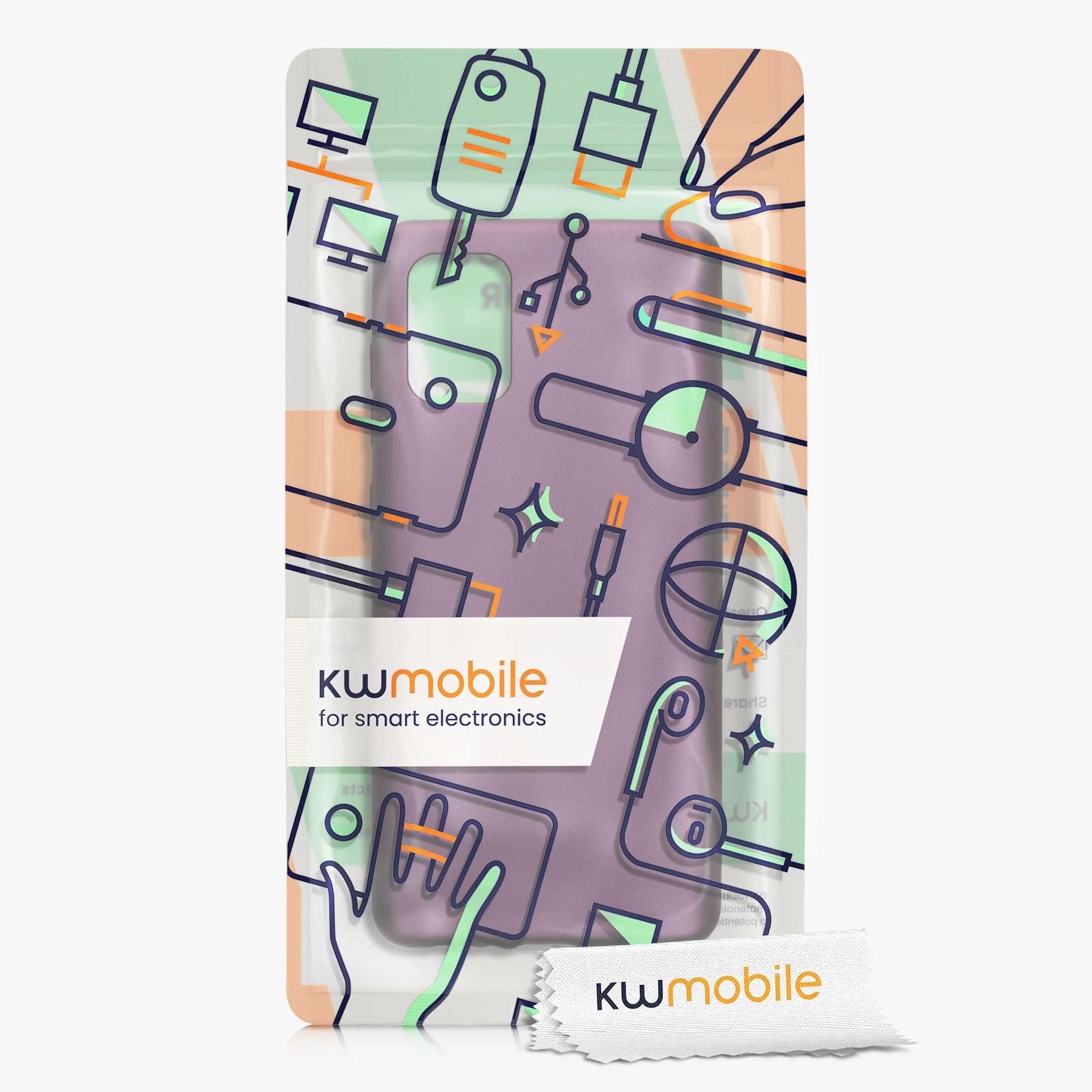 kwmobile Etui Samsung Galaxy A71 Silikon Metaliczny Połysk Lawenda
