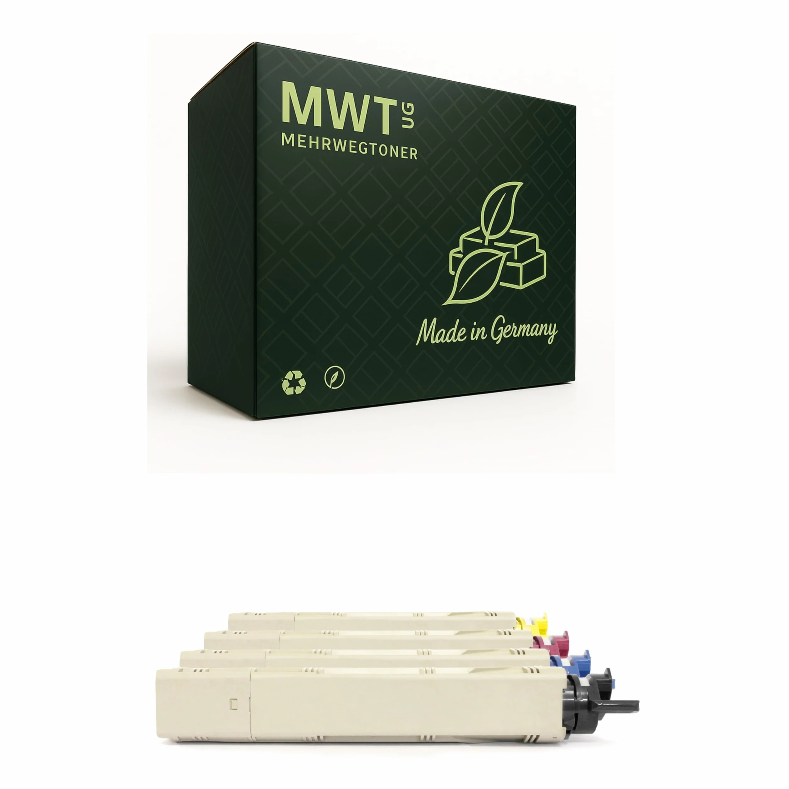 Mehrwegtoner Toner 4X toner kompatybilny jako zamiennik do Oki C3300 C3400 C3450 C3600 zastępuje czarny niebieski czerwony żółty
