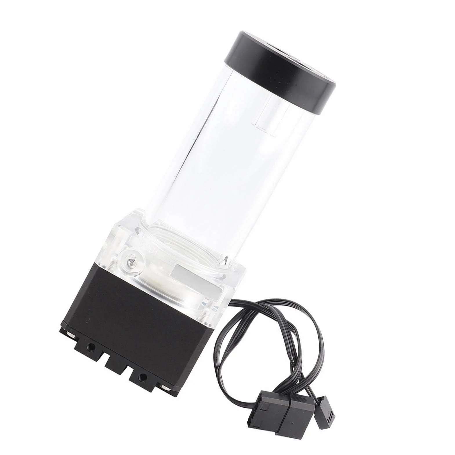 Eminchu Zbiornik Pompy PC Silne Chłodzenie Pompa Wodna 650L/H 3,5 Metra Głowica Pompy do Komputera Pompa Chłodząca wodą Konfiguracja Gier (17cm) (17cm) ()