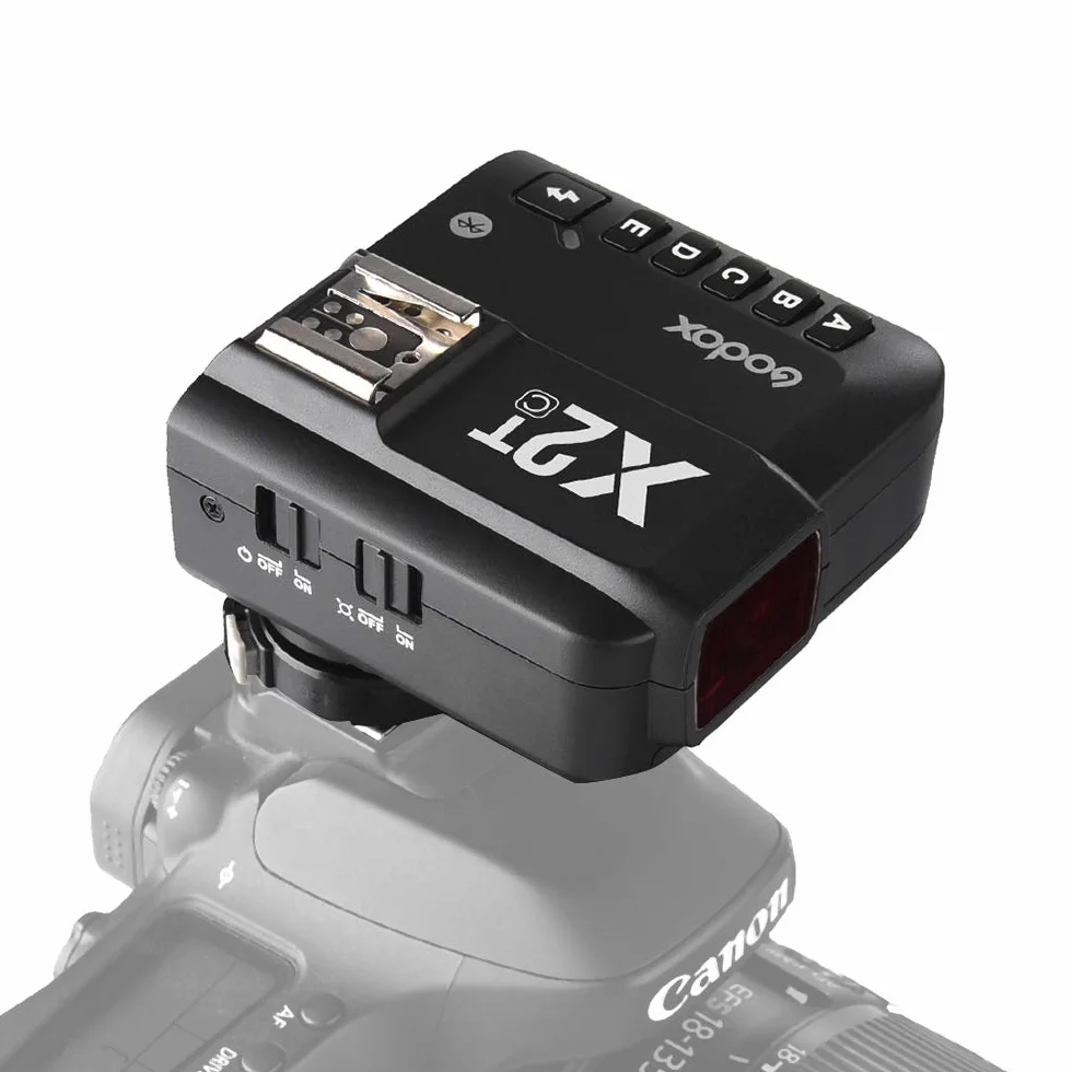 Godox X2T-C E-TTL II bezprzewodowy wyzwalacz lampy błyskowej 1/8000s HSS 2.4G bezprzewodowy nadajnik wyzwalający kompatybilny z aparatem Canon DSLR Godox V1 TT685C TT350C V860II-C TT600 AD200 AD200Pro