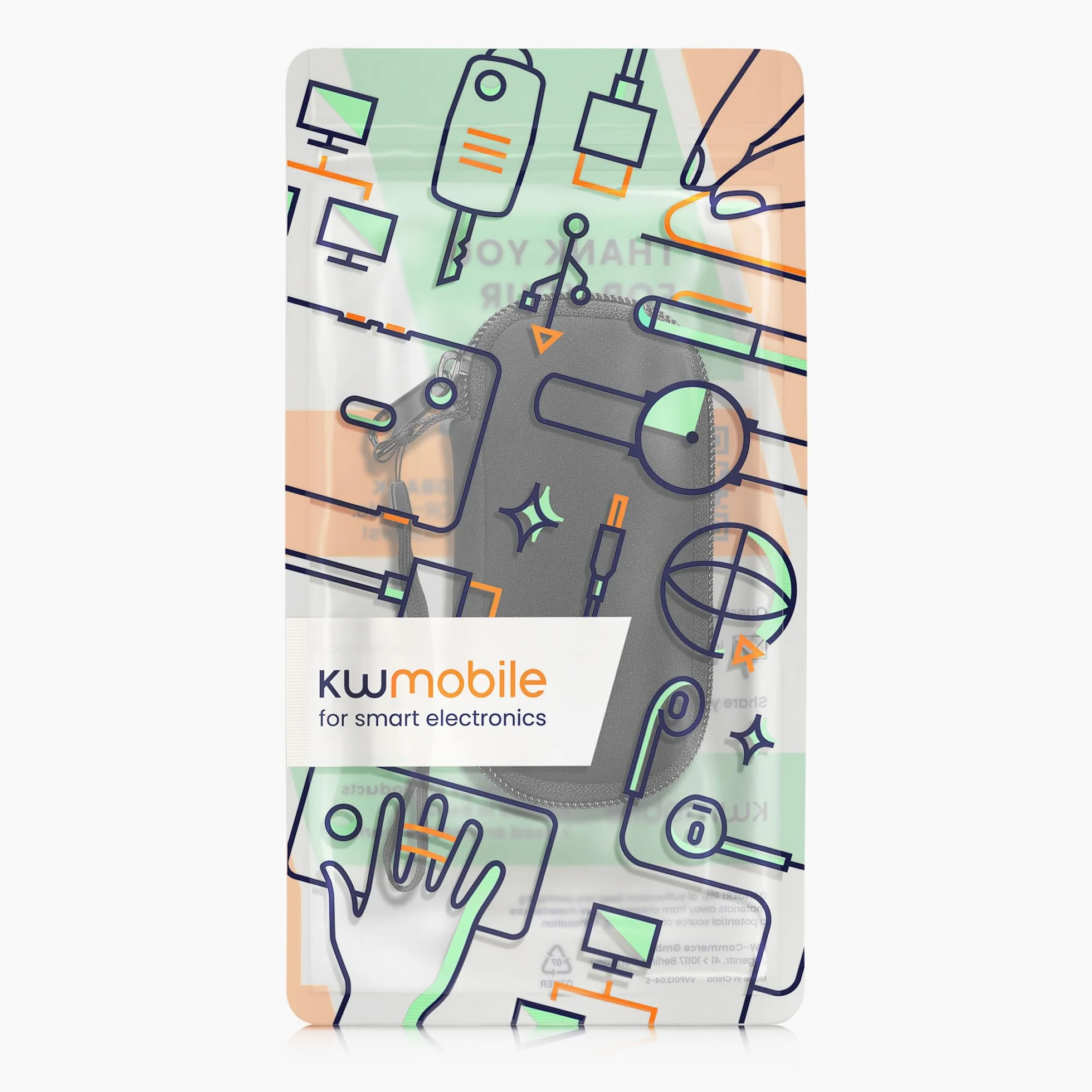kwmobile Pokrowiec neoprenowy kompatybilny z etui Flipper Zero, miękkie etui na narzędzia wielofunkcyjne, kolor czarny