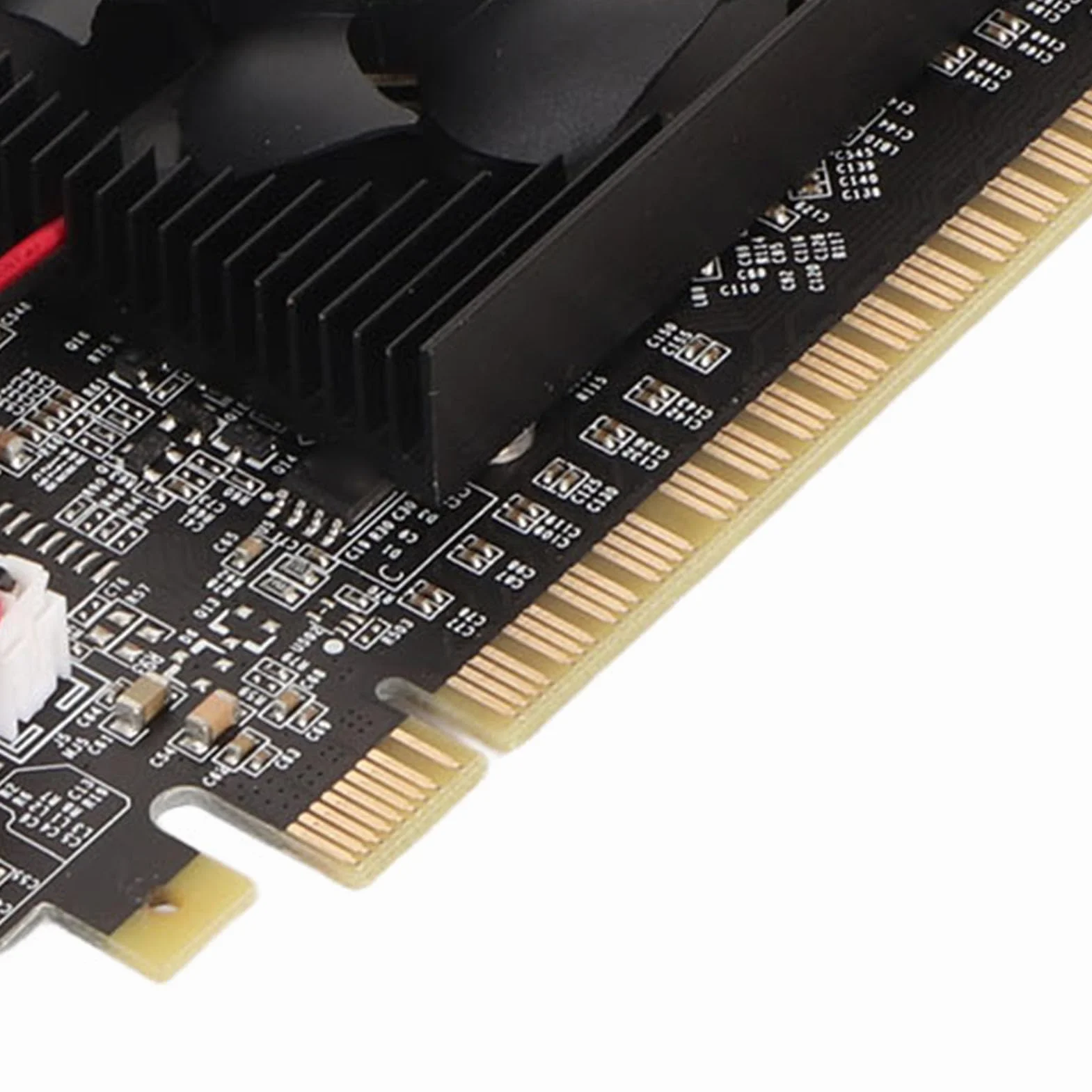 Karta Graficzna GT730 2 GB GDDR3 64-bitowa z Wentylatorem Chłodzącym, Obsługa Interfejsu Multimedialnego DVI I VGA HD, Karta Graficzna do Gier dla DirectX 11,10, Vista, 7, 8