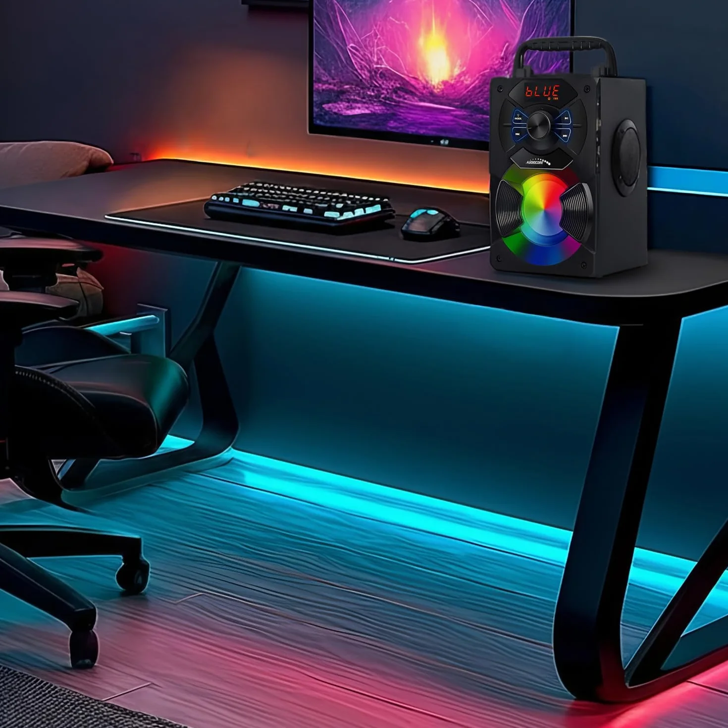 Audiocore AC730 Przenośny Głośnik Bluetooth 5.0 11W LED