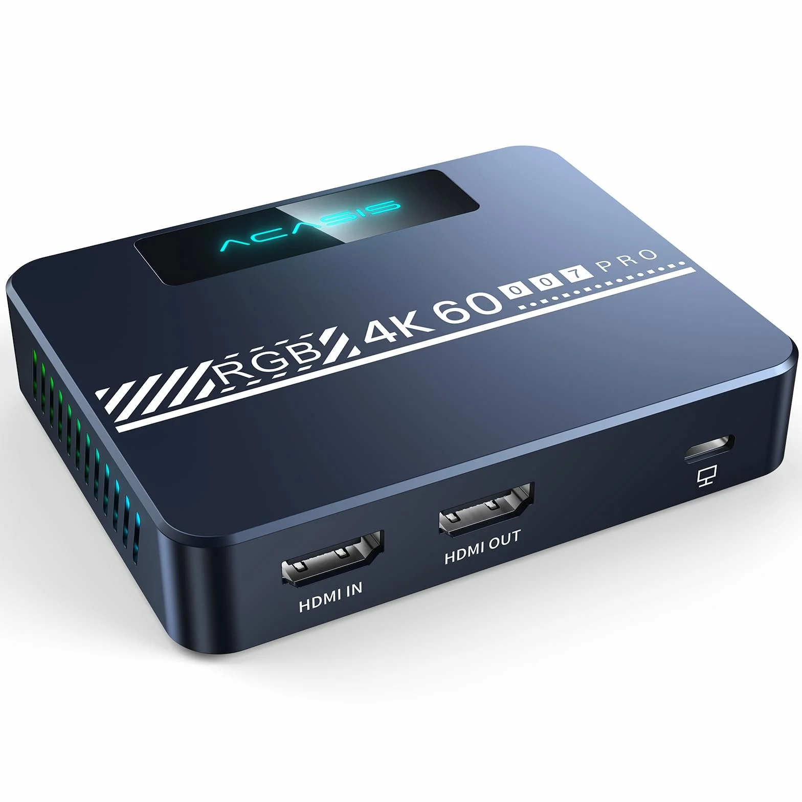 ACASIS Karta przechwytywania wideo HDMI z ulepszonym wentylatorem chłodzącym, obsługa VRR, prawdziwe nagrywanie 4K60 do gier, urządzenie do przechwytywania wideo do Xbox Series X/S, Xbox One, PS5, PC