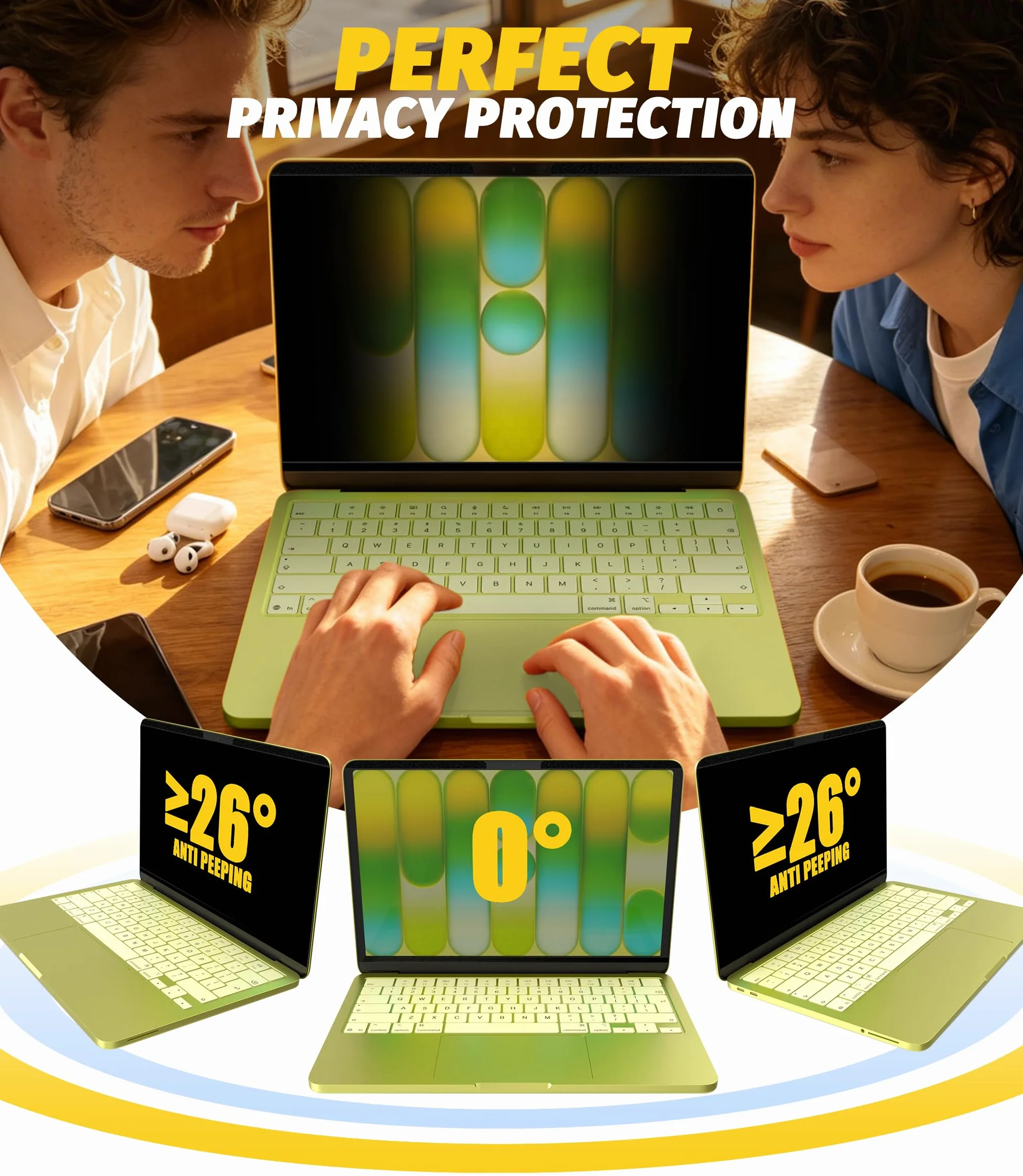 NEWZEROL magnetyczne ochraniacze ekranu MacBook Neo antyrefleksyjne odporne na zarysowania