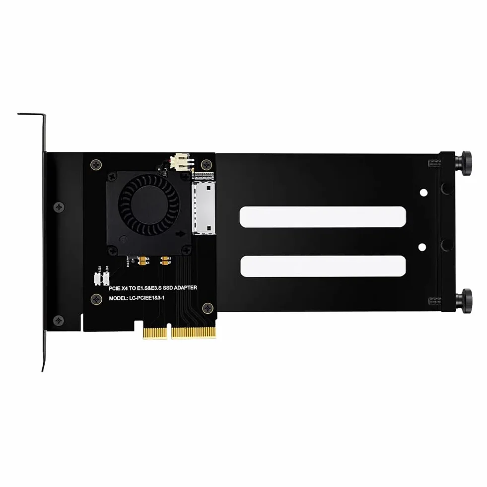 PCIe 5.0 Gen5 X4 do EDSFF E1. S/E3. S Karta adaptera SSD do PCI-E 5.0 4X U. 2/U. 3 Kompatybilność z uchwytem montażowym