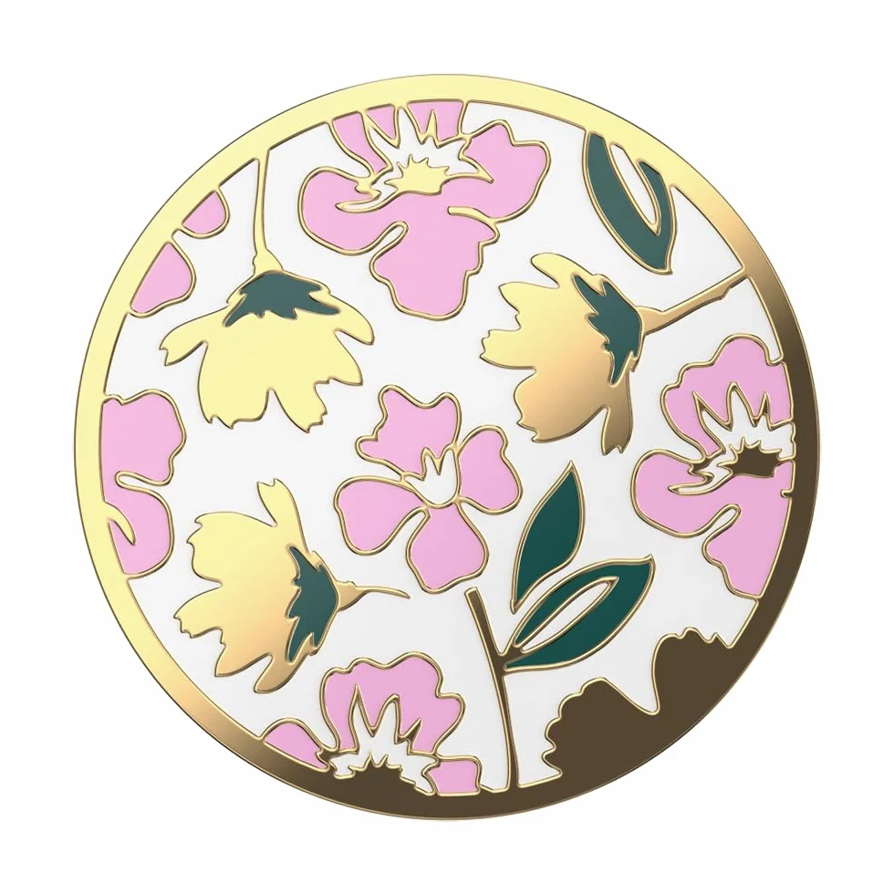 PopSockets: PopGrip - Rozkładany uchwyt i podstawka do telefonów oraz tabletów z wymiennymi krążkami PopTops - Enamel Feel Pretty