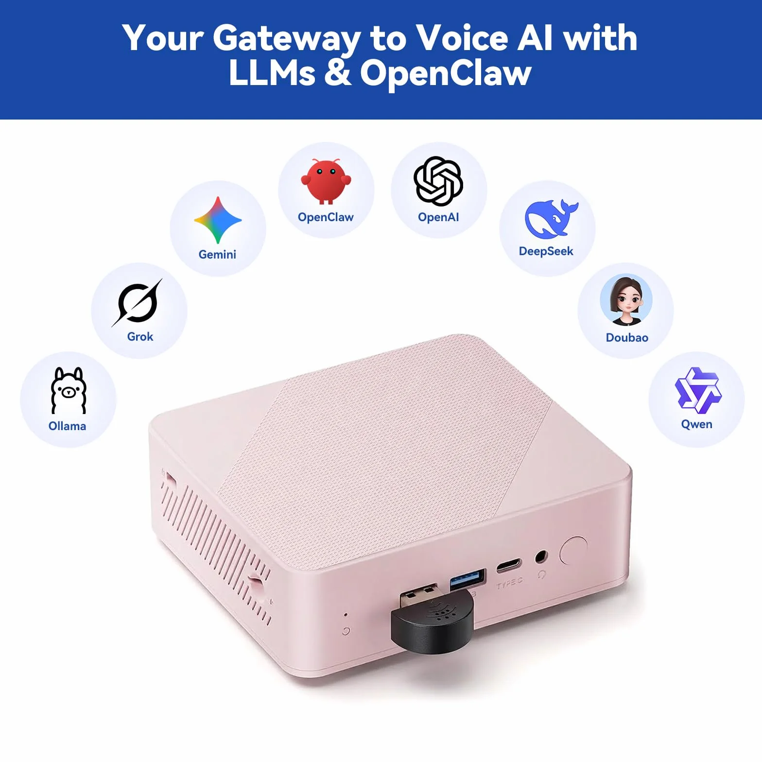 SunFounder Mini mikrofon USB 2.0 do Raspberry Pi 4 Model B, moduł 3B+, 3B 2 moduły B i RPi 1 model B+/B laptop komputery stacjonarne Skype oprogramowanie do rozpoznawania głosu VOIP