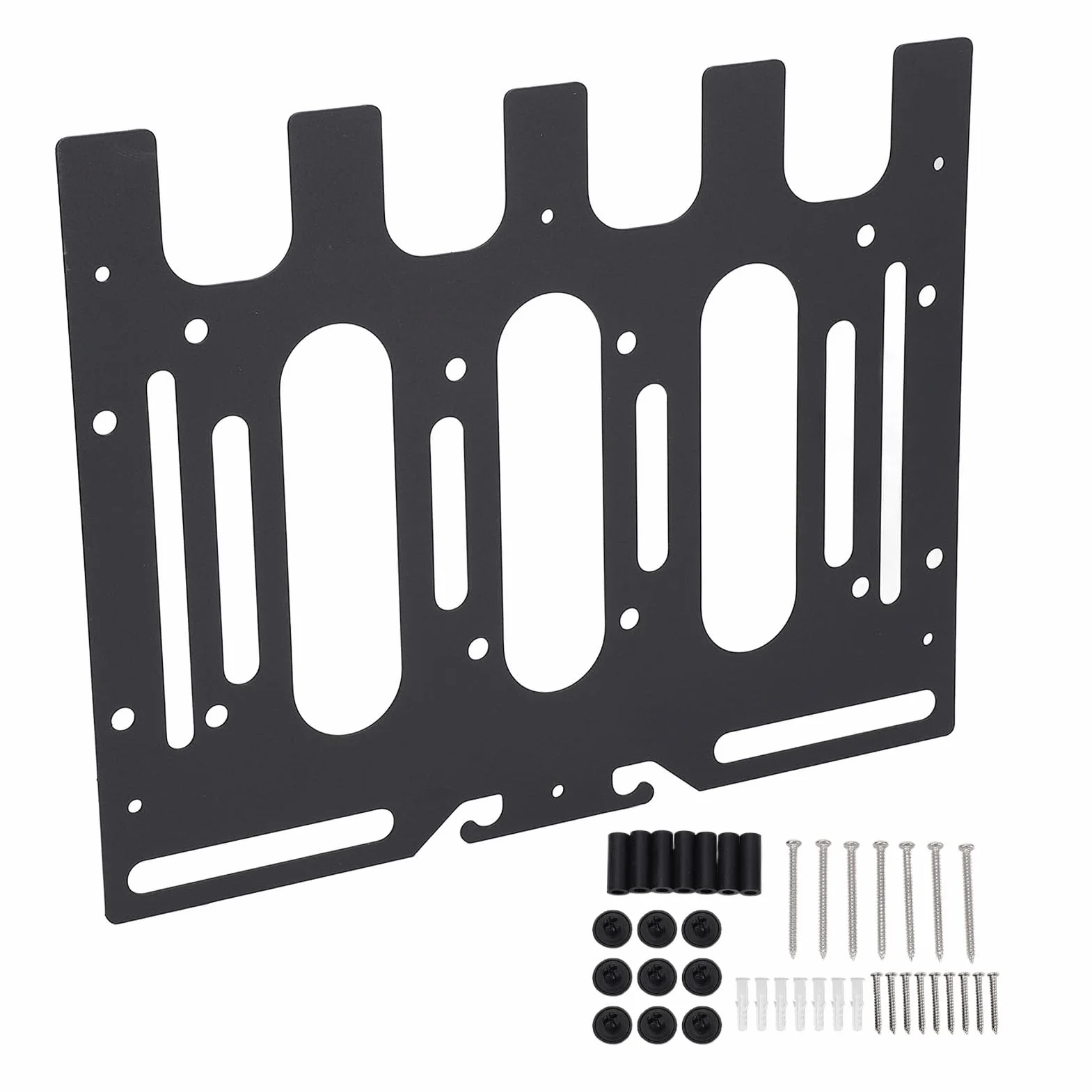 Wspornik półki do montażu na ścianie Uchwyt ładowarki akumulatora ze stali stopowej do DC18RC DC18RD DC18RF DC18SD Profesjonalny stojak trzy w jednym z hakami do elektronarzędzi