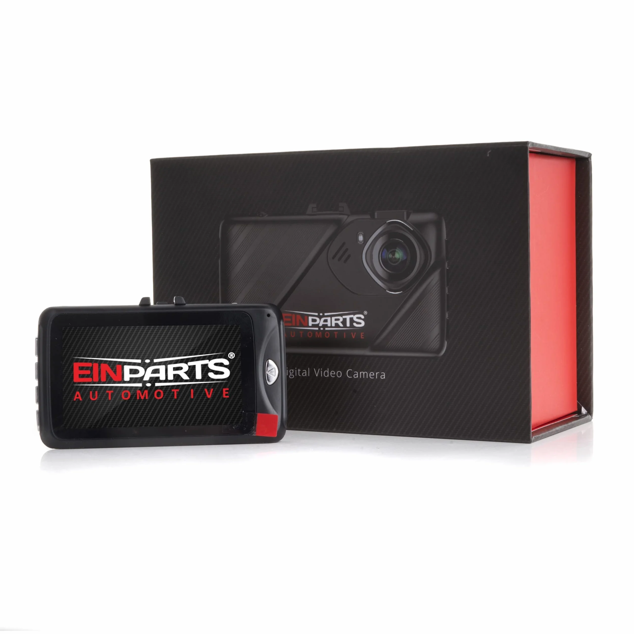 EinParts Wideorejestartor DVR z Homologacją R9 Rejestartor Jazdy Full HD 1080P Kąt widzenia 170° Ekran LCD 3 cale + kamera cofania 720P
