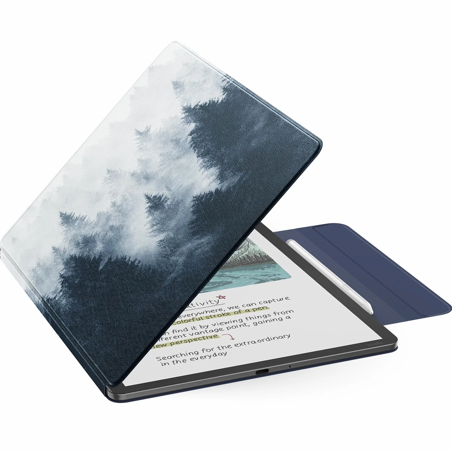 MoKo Magnetic Case for 11" Kindle Scribe 3rd & Colorsoft 1st,For Gri | Strong Magnetic,Slim Folio Premium PU Leather Cover with Pen Clasp & Auto Sleep Wake for 2025 Kindle Scribe Case