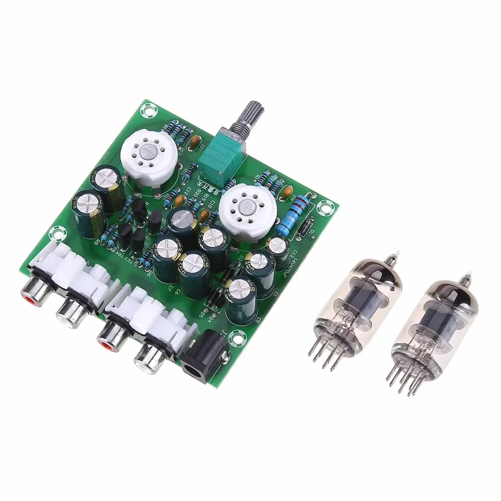 6J1 Hifi DIY elektroniczny przedwzmacniacz lampowy zestaw stereo, elektroniczny przedwzmacniacz, płyta przedwzmacniacza, moduł wzmacniacza z efektem wzmacniacza żółciowego, dla entuzjastów