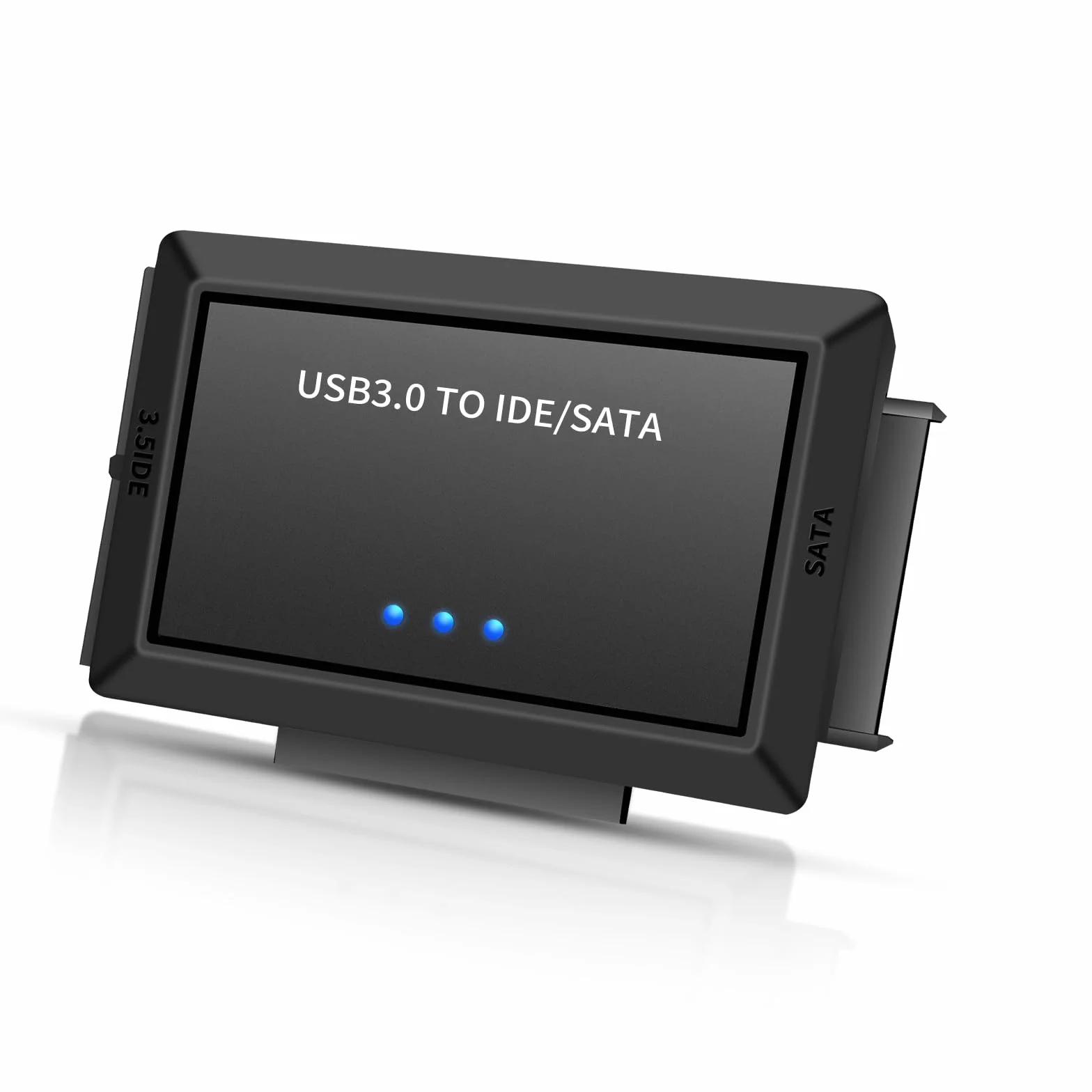 Adapter IDE na USB 3.0, adapter dysku twardego USB C na SATA/IDE do dysku twardego 2,5/3,5 cala, z zasilaczem, konwerter USB na SATA IDE do laptopa/komputera PC do odzyskiwania i przesyłania