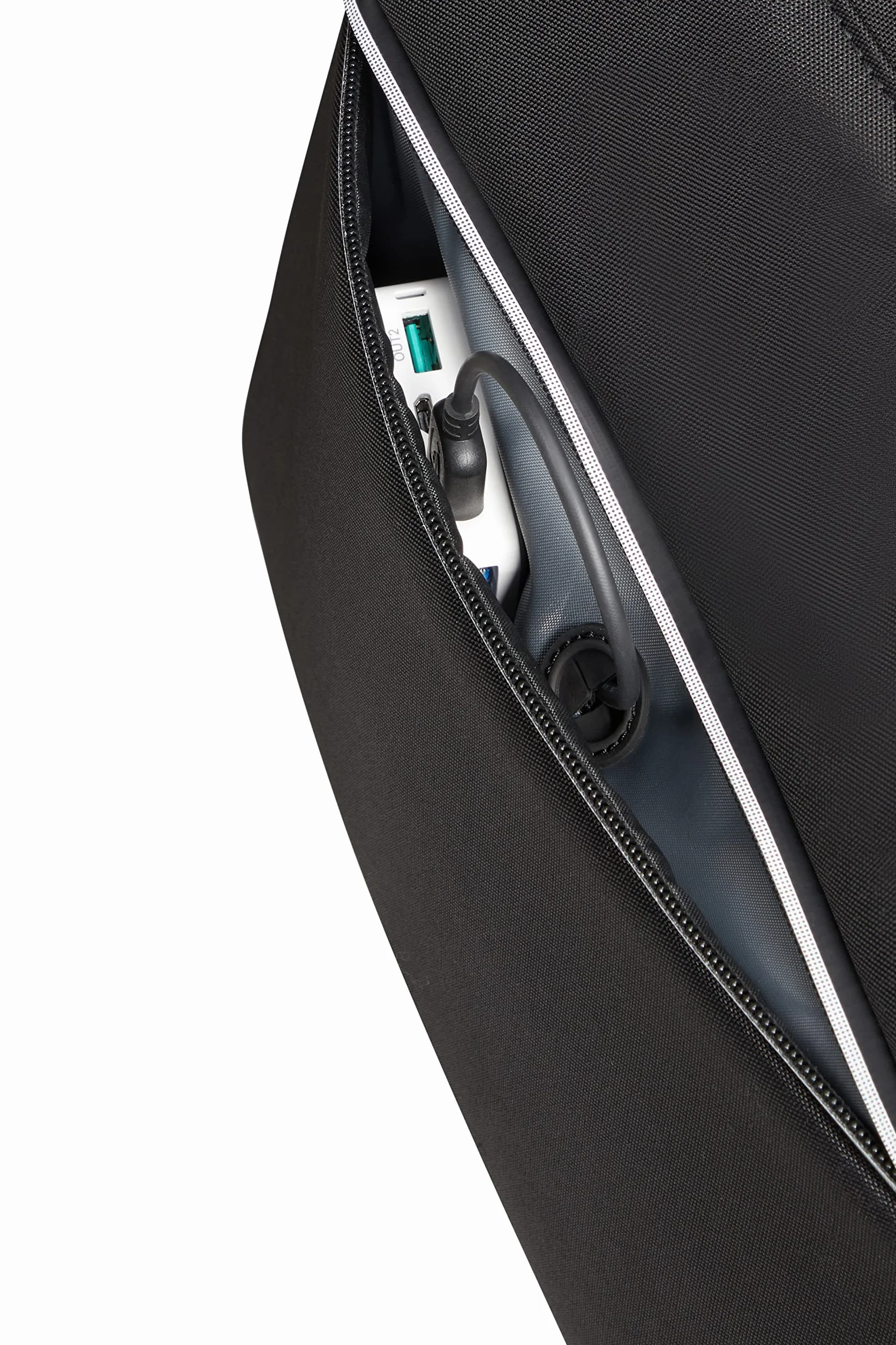 SAMSONITE LITEPOINT - Rozszerzalna torba laptopa 15,6 cala, 40,5 cm, 17,5/22 L, czarny (czarny)