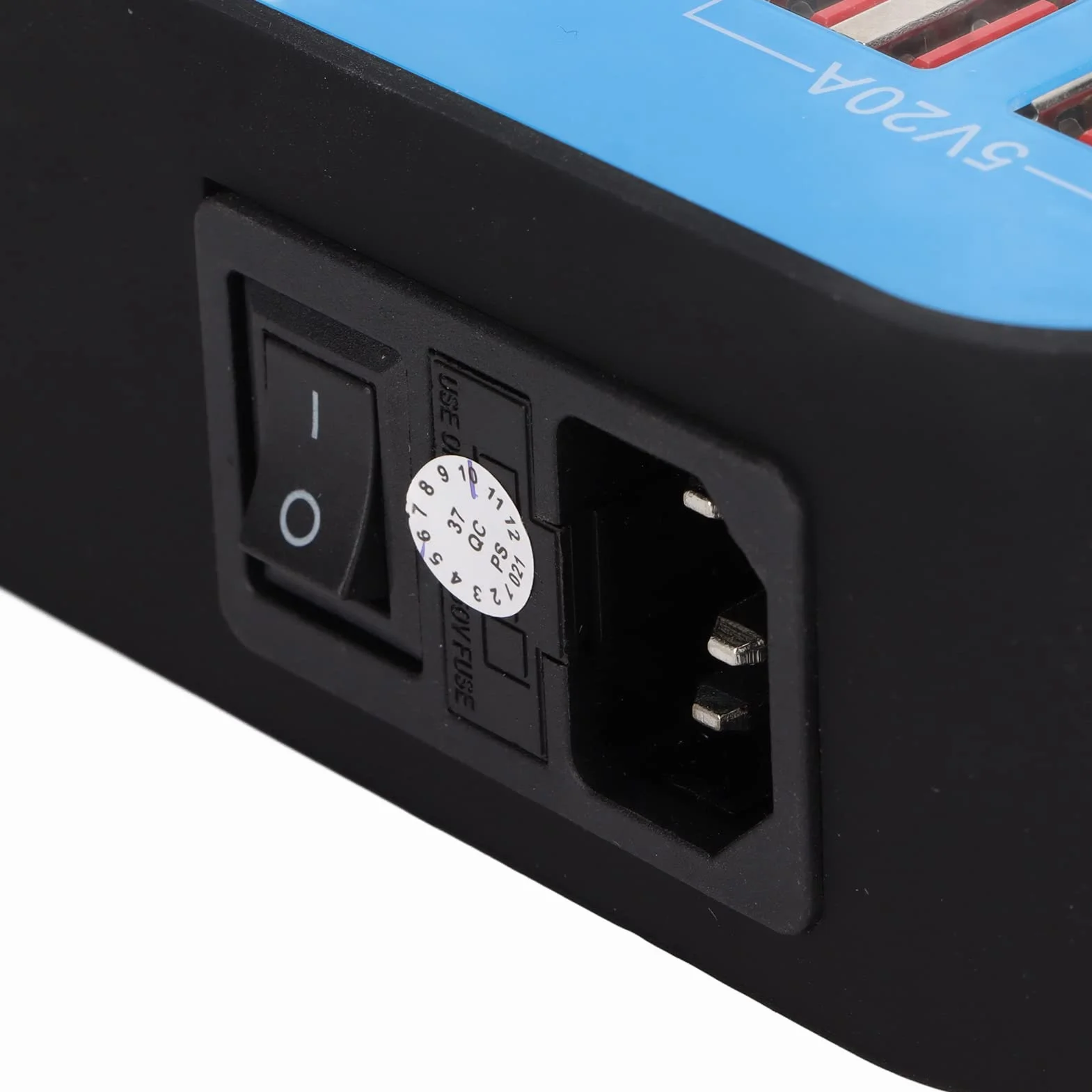 Wieloportowa Stacja ładująca USB, Koncentrator ładujący WLX‑840 z 40 Portami i Cyfrowym Wyświetlaczem LCD, Wieloportowa ładowarka 200 W do Tabletu z Telefonem Komórkowym(Wtyczka UE)