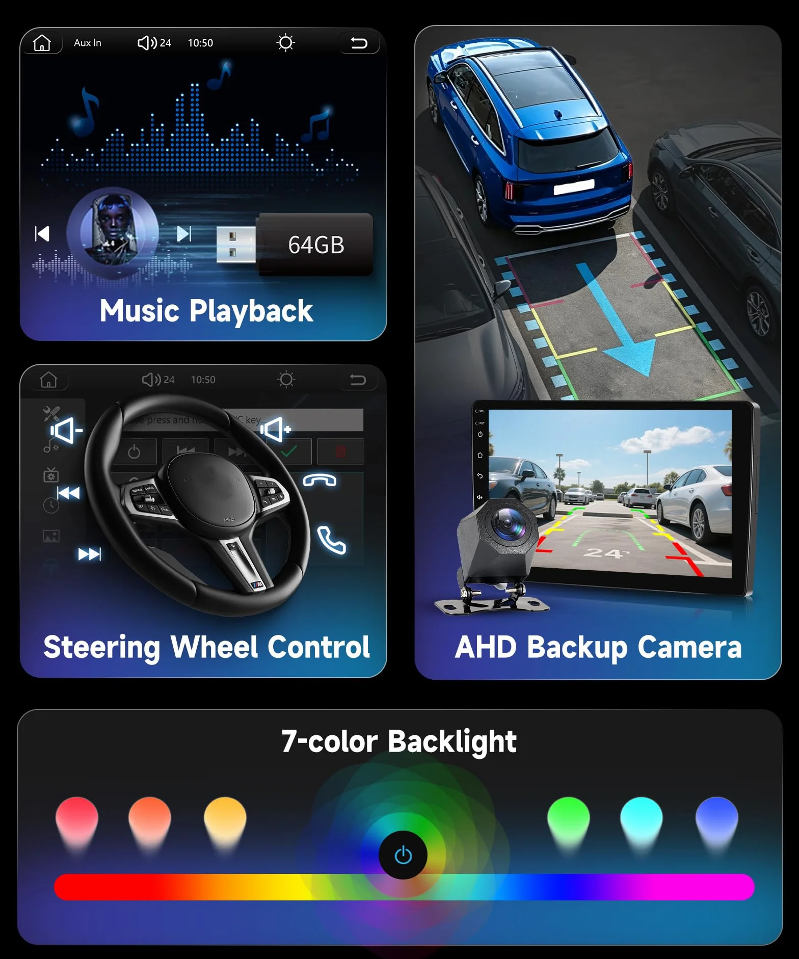 Hodozzy Radio samochodowe Toyota Yaris 1999-2005 z bezprzewodowym odtwarzaczem Android Auto, 9 cali Touchsreen z Bluetooth/RDS Radio/SWC/GPS/Youtube/USB/V-Link/+ kamera cofania
