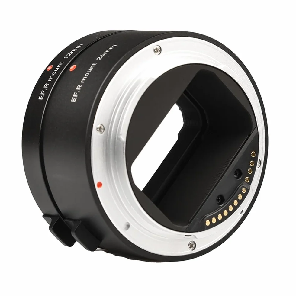 Automatyczne rurki przedłużające 12 mm + 24 mm R Mount Makro Tubes Zestawy kompatybilne z obiektywami Canon RF i aparatem Canon R5/R6/R7/R10
