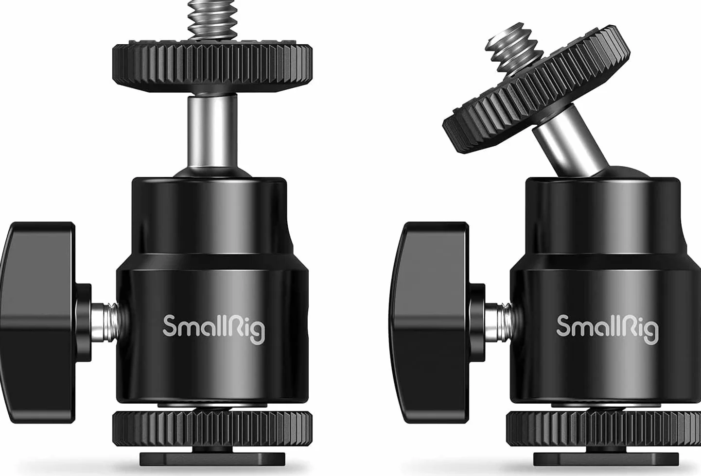 SMALLRIG Mini Ball Head głowica kulowa 2 szt. z adapterem zimnej stopki do monitora DSLR Gopro - 2059
