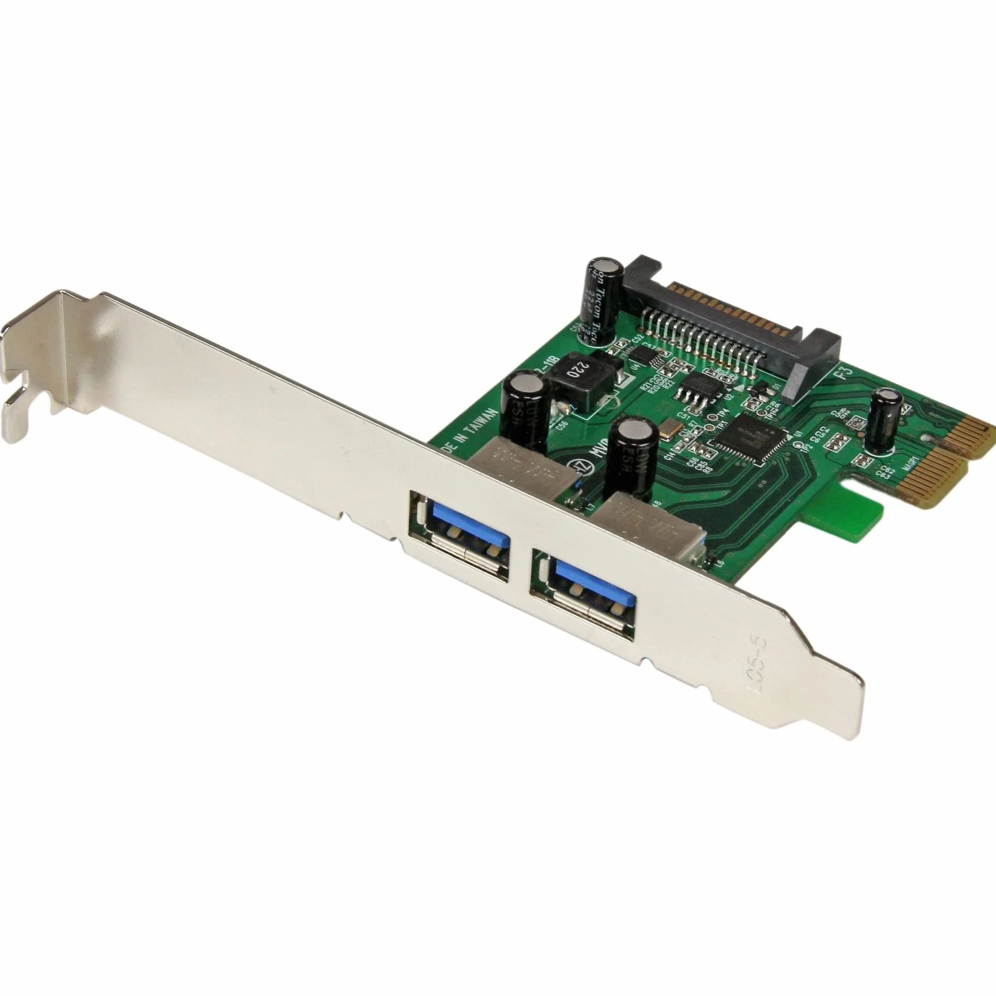 Startech.Com 2 Porty Pci Express Superspeed USB 3.0 Karta interfejsu Uasp - SATA Strom - 2-Krotna Karta USB 3 Pcie ze złączem SATA