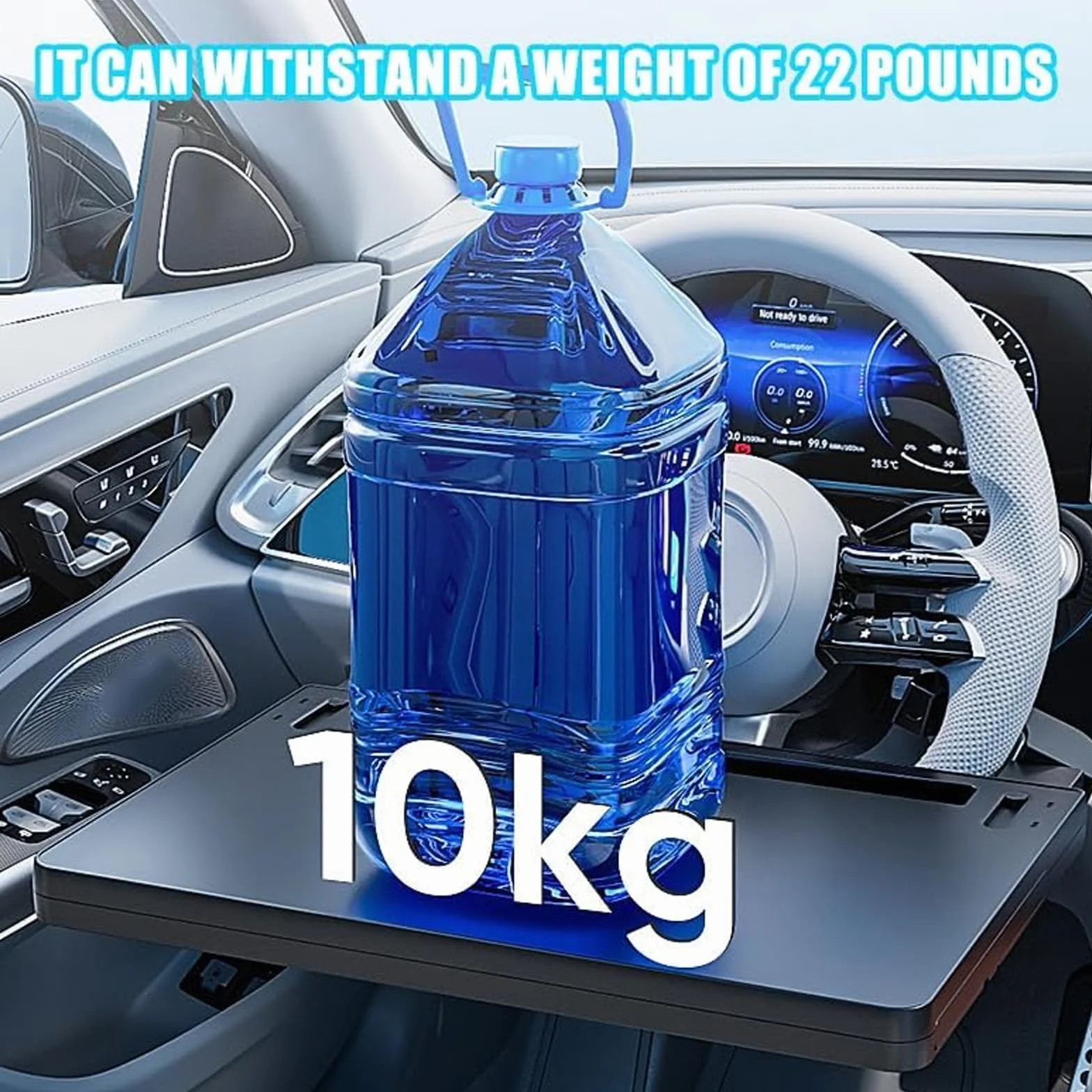 Uchwyt na kierownicę do BYD Seal U DM-i 2023 2024 2025 2026, składane biurko przenośna taca do serwowania laptopa idealne zastosowanie parking,A/czarny