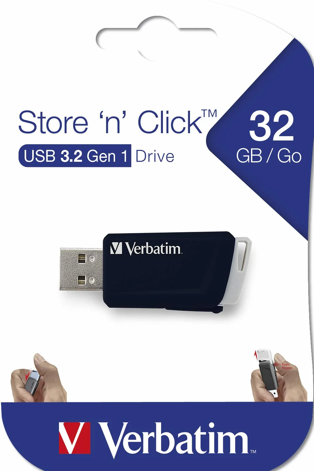 Verbatim Store 'n' Click 32 GB USB 3.2 pamięć USB czarny