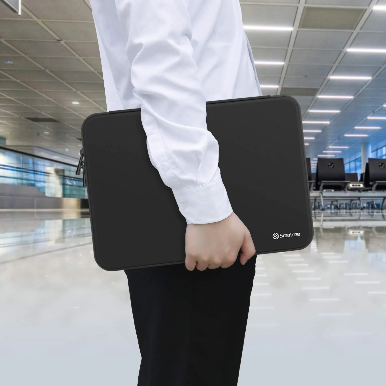 Smatree Macbook Pro 40.6 cm etui twarda obudowa, pokrowiec ochronny na laptopa kompatybilny z 40.6 cm Macbook Pro 2021 2019/39.6 cm Razer Blade 15/ HP 15s/ Dell XPS 15 9500, czarny