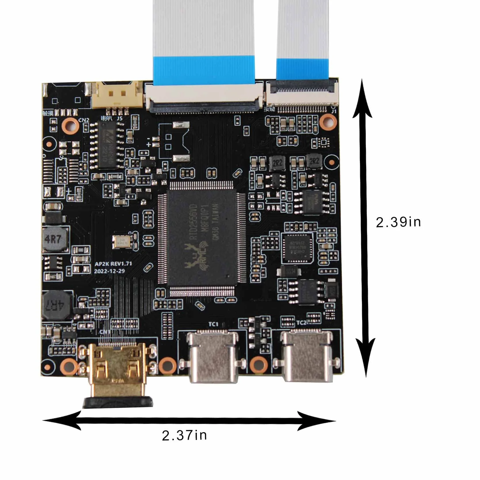 VSDISPLAY Ekran LCD IPS 14,5 cala 2560 x 720 2K 350 nitów i płyta kontrolera USB USB C, rozciągnięty szeroki wyświetlacz do samodzielnego wykonania obudowy komputera/wyświetlacza podrzędnego