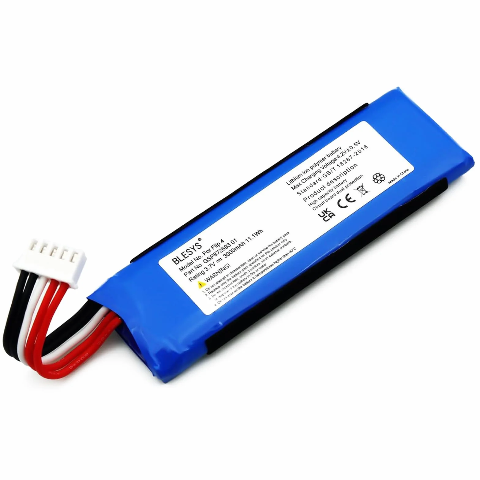 Bateria do JBL Flip 4 głośnik Bluetooth litowo-polimerowy 3,7 V 3000 mAh